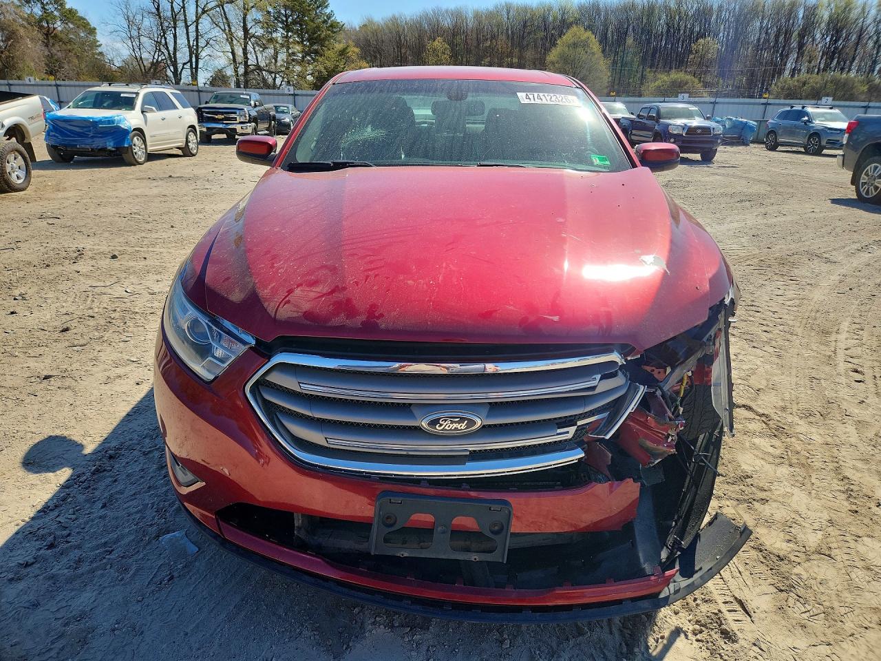 2013 Ford Taurus Sel Red vin: 1FAHP2E80DG149388