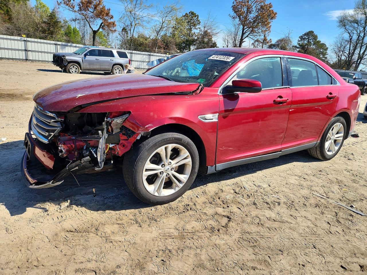 2013 Ford Taurus Sel Red vin: 1FAHP2E80DG149388