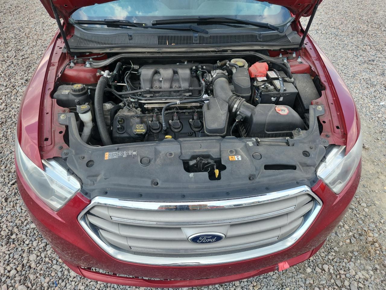 2013 Ford Taurus Sel Red vin: 1FAHP2E80DG170855