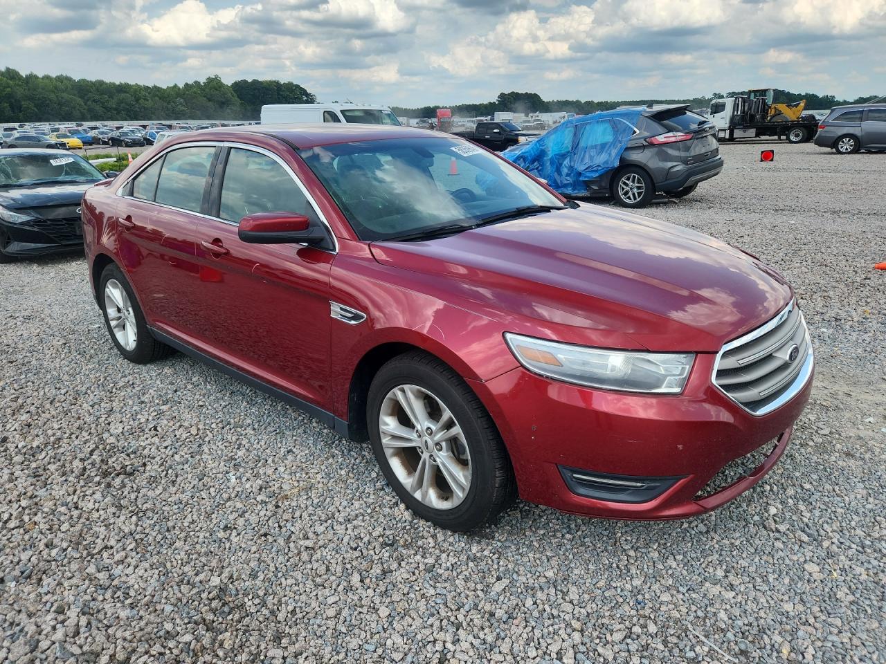2013 Ford Taurus Sel Red vin: 1FAHP2E80DG170855