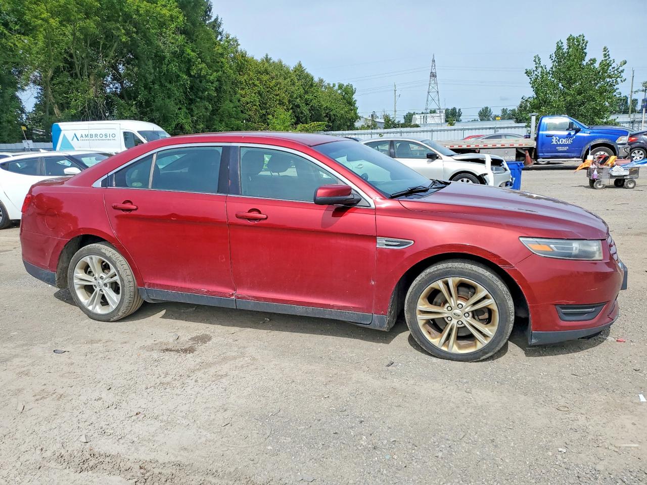 2014 Ford Taurus Sel Maroon vin: 1FAHP2E80EG172462