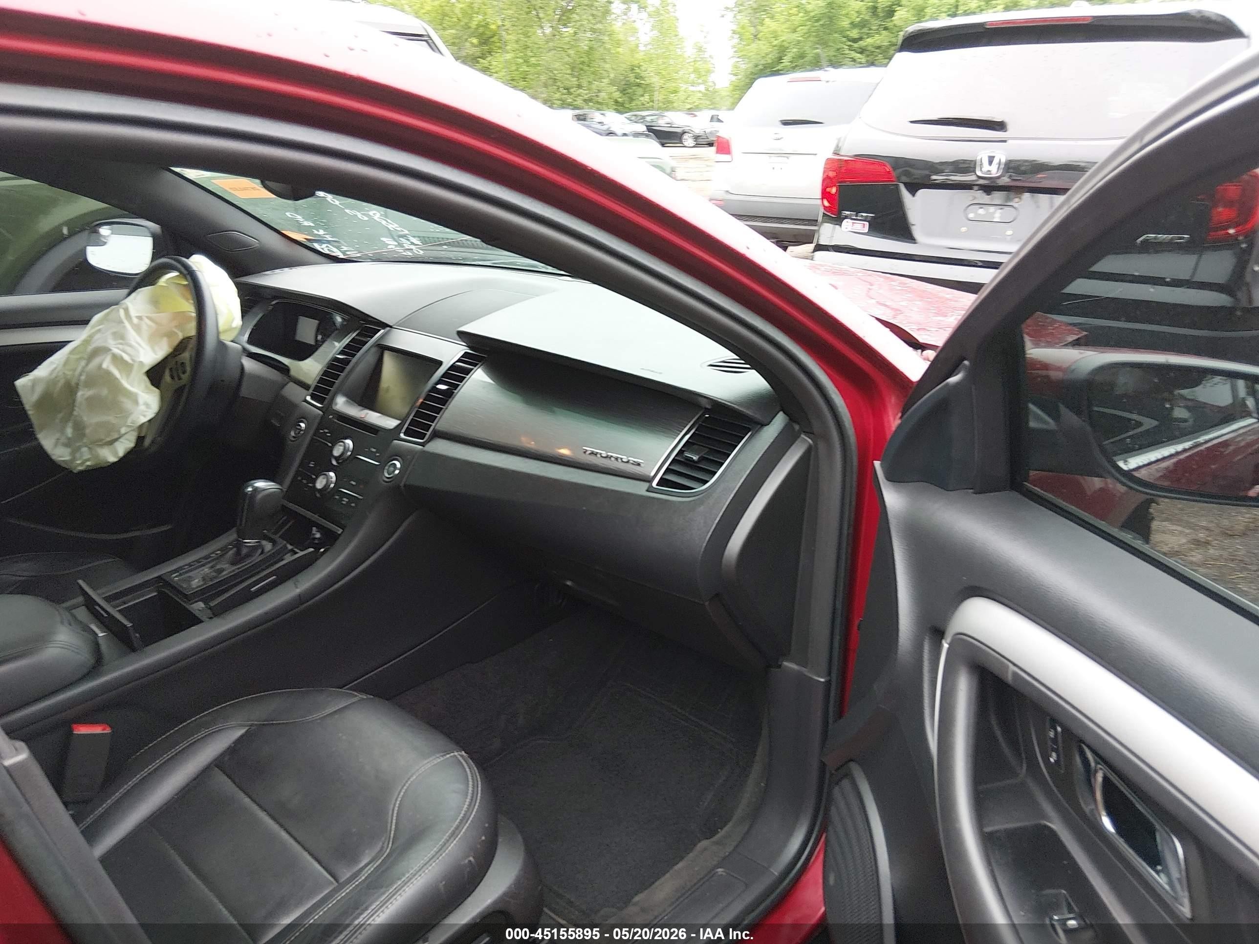 2015 Ford Taurus Sel Red vin: 1FAHP2E80FG158823