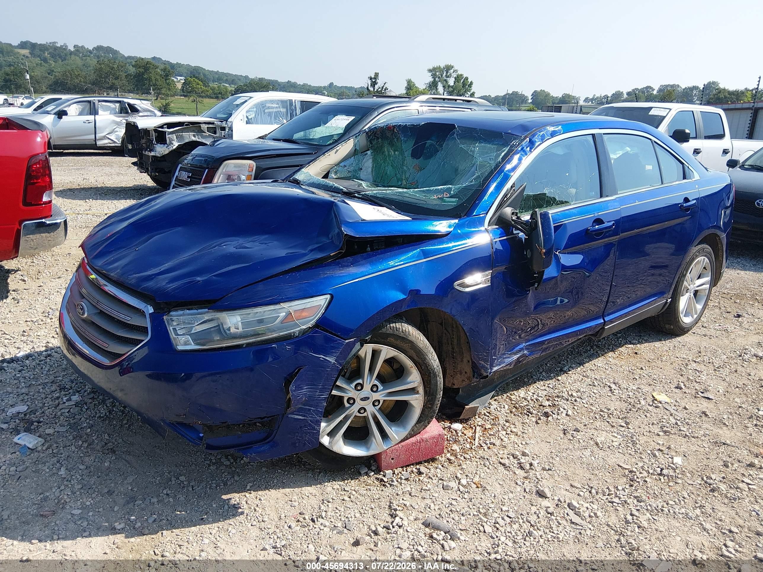 2013 Ford Taurus Sel Blue vin: 1FAHP2E81DG120305