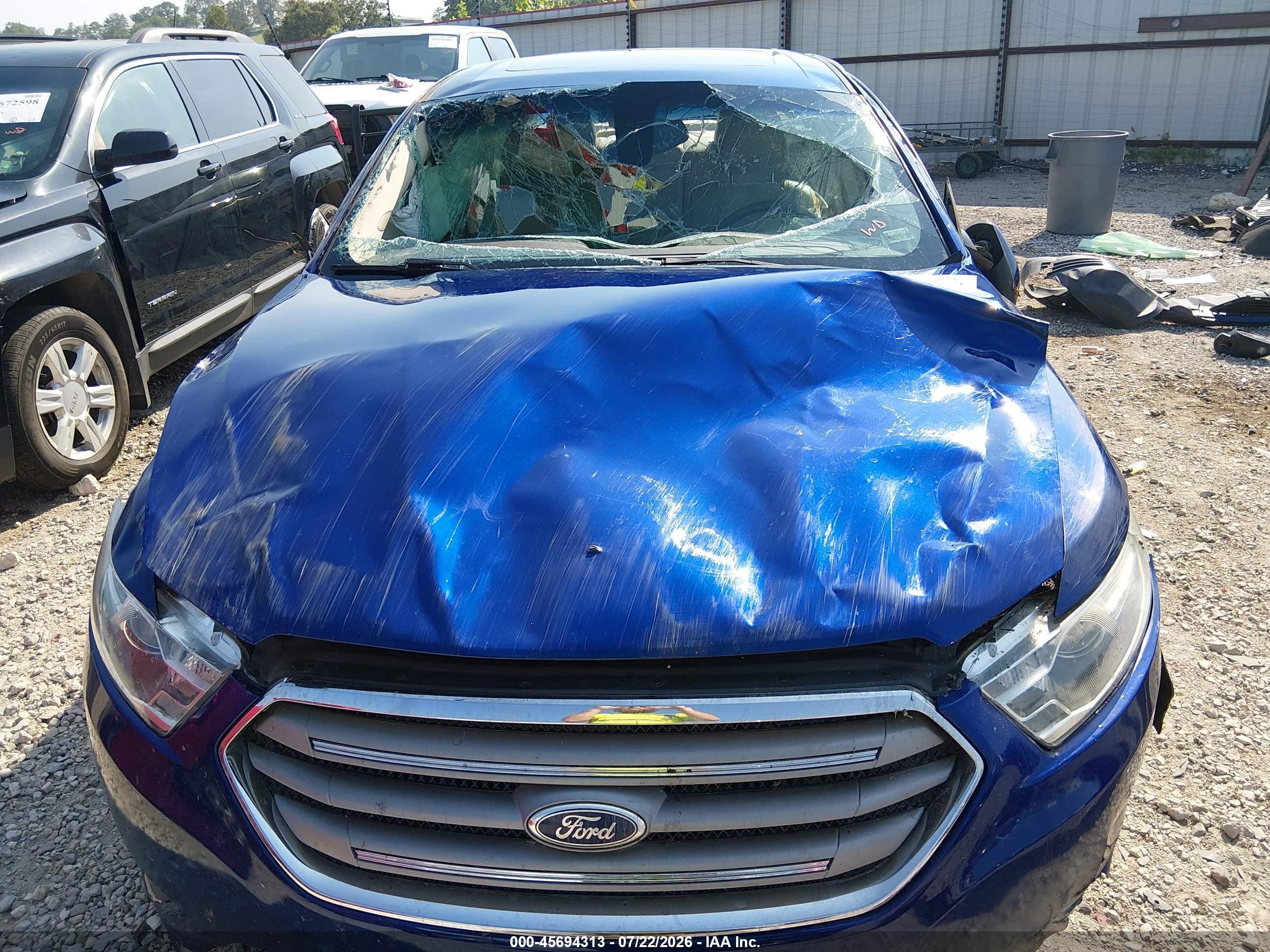 2013 Ford Taurus Sel Blue vin: 1FAHP2E81DG120305