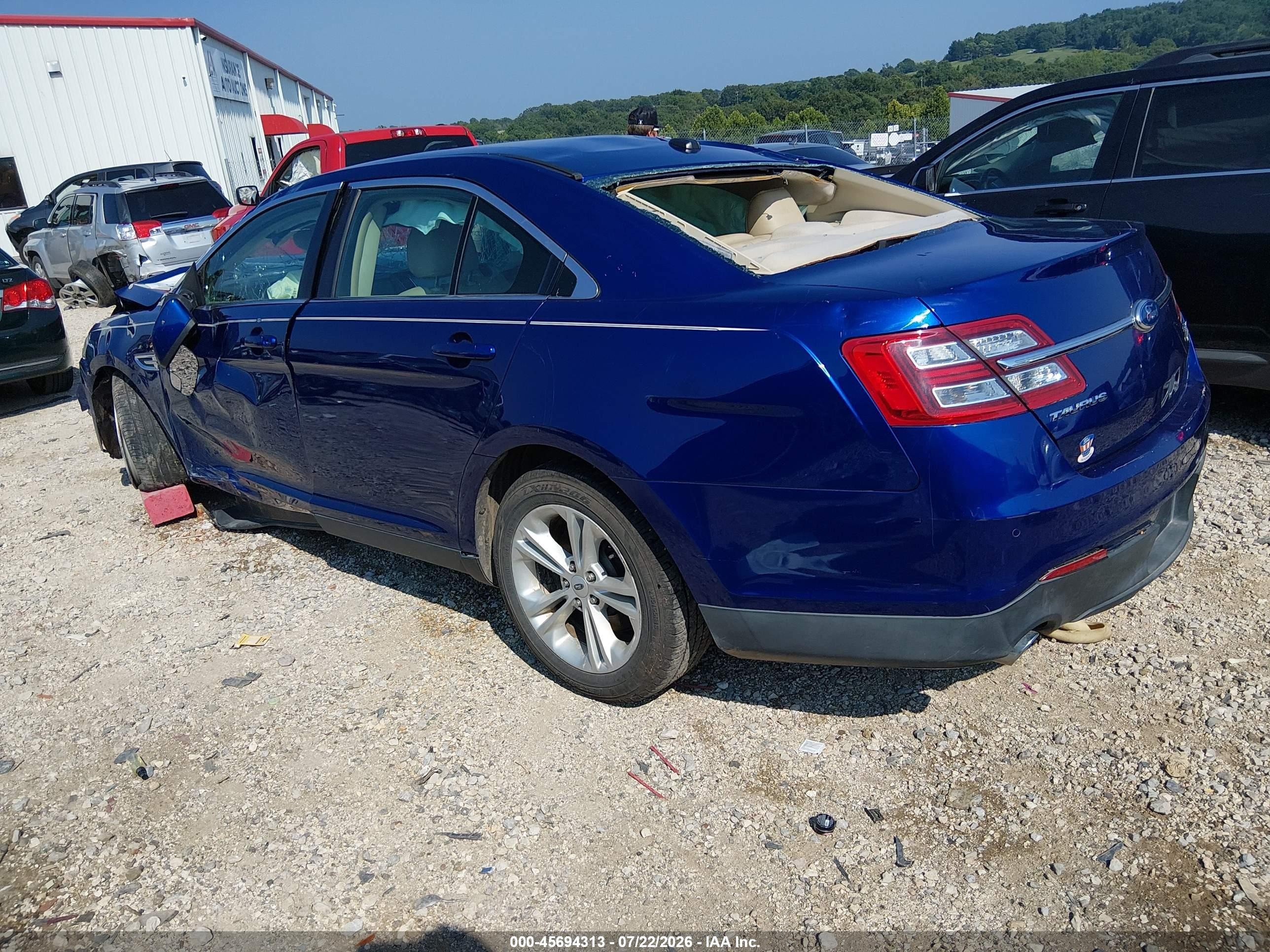 2013 Ford Taurus Sel Blue vin: 1FAHP2E81DG120305