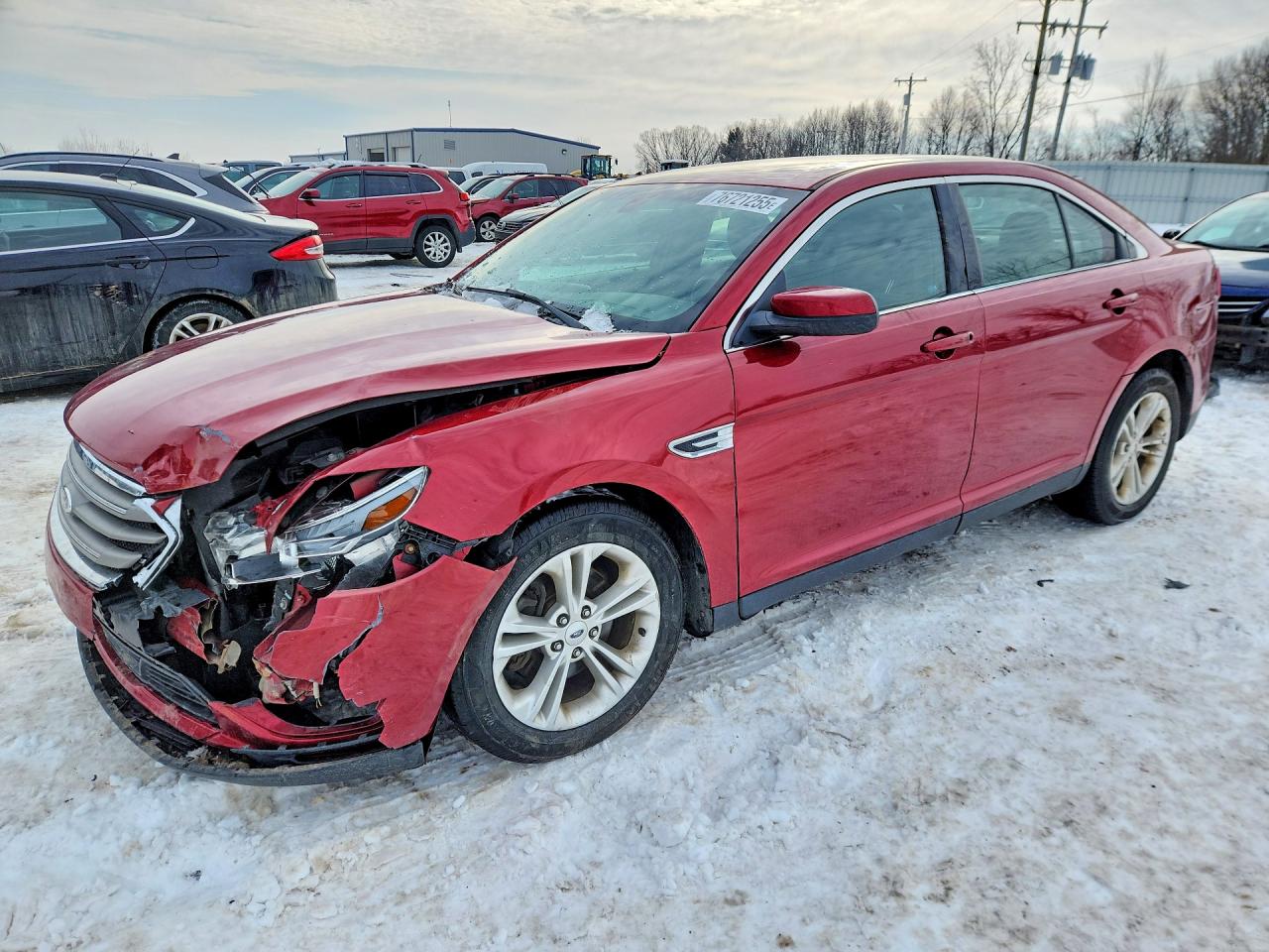2013 Ford Taurus Sel Red vin: 1FAHP2E81DG166779