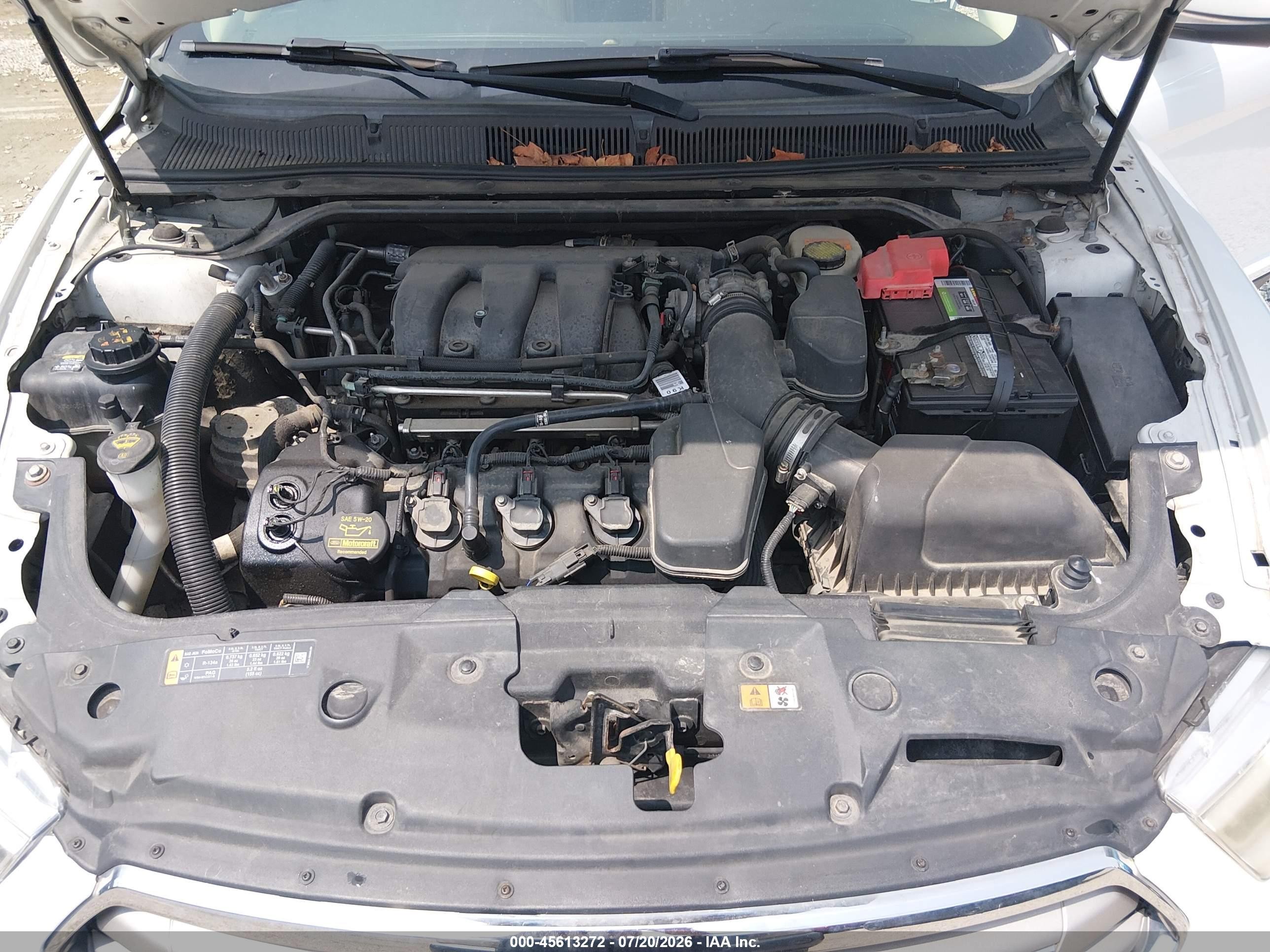 2013 Ford Taurus Sel White vin: 1FAHP2E81DG168385