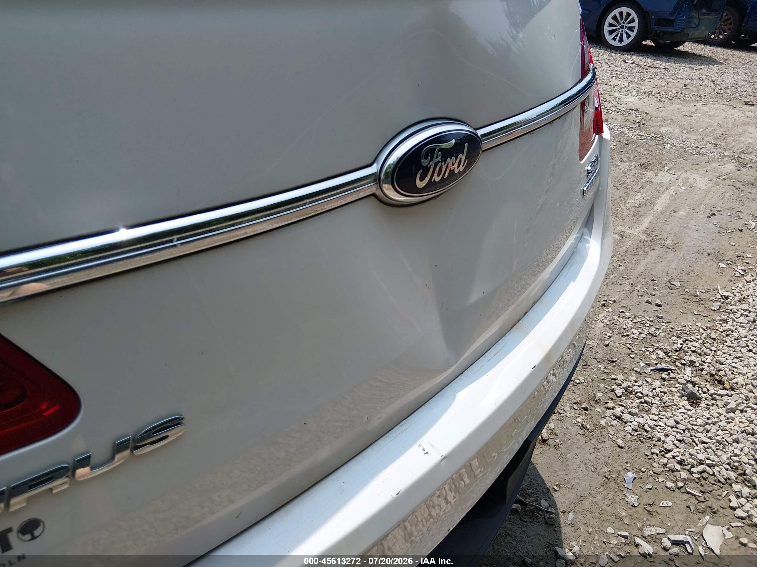 2013 Ford Taurus Sel White vin: 1FAHP2E81DG168385