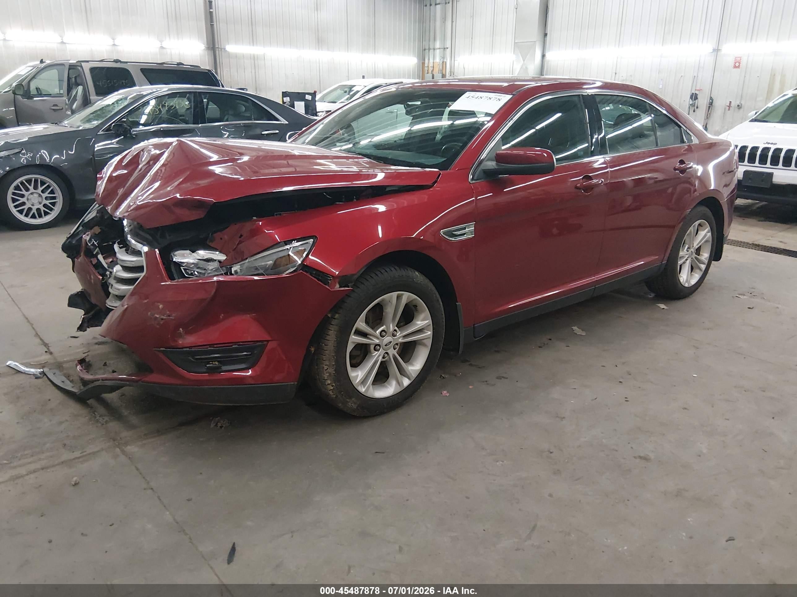 2013 Ford Taurus Sel Red vin: 1FAHP2E81DG216788