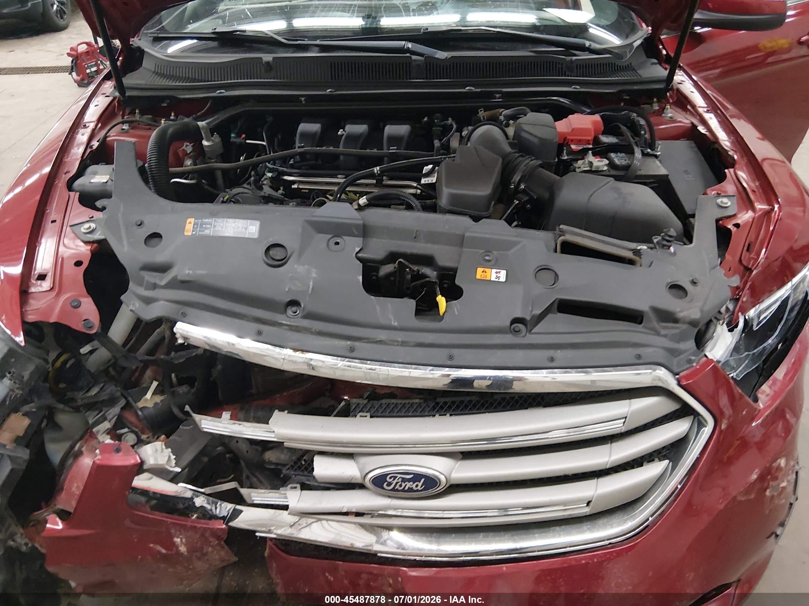 2013 Ford Taurus Sel Red vin: 1FAHP2E81DG216788