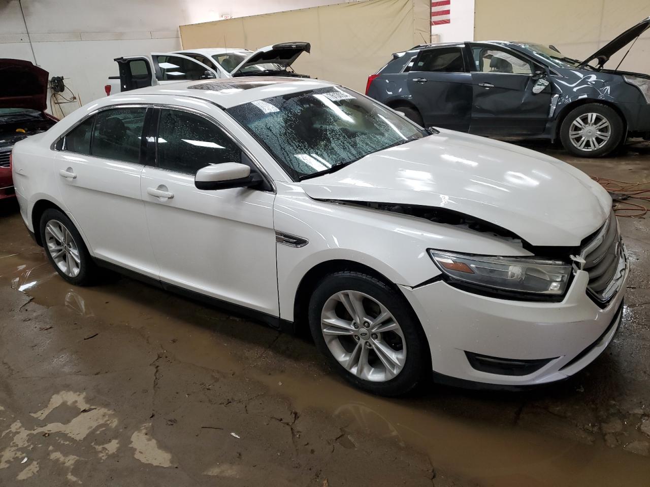 2014 Ford Taurus Sel White vin: 1FAHP2E81EG100363