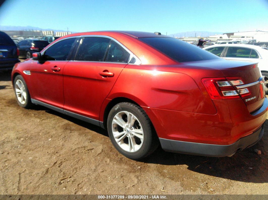 2014 Ford Taurus Sel Red vin: 1FAHP2E81EG126865