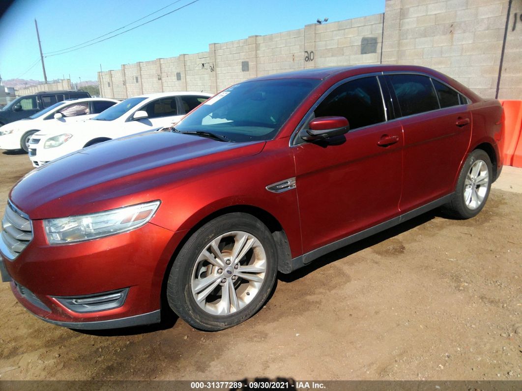 2014 Ford Taurus Sel Red vin: 1FAHP2E81EG126865