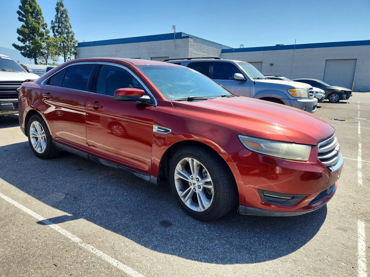 2014 Ford Taurus Sel Red vin: 1FAHP2E81EG126865