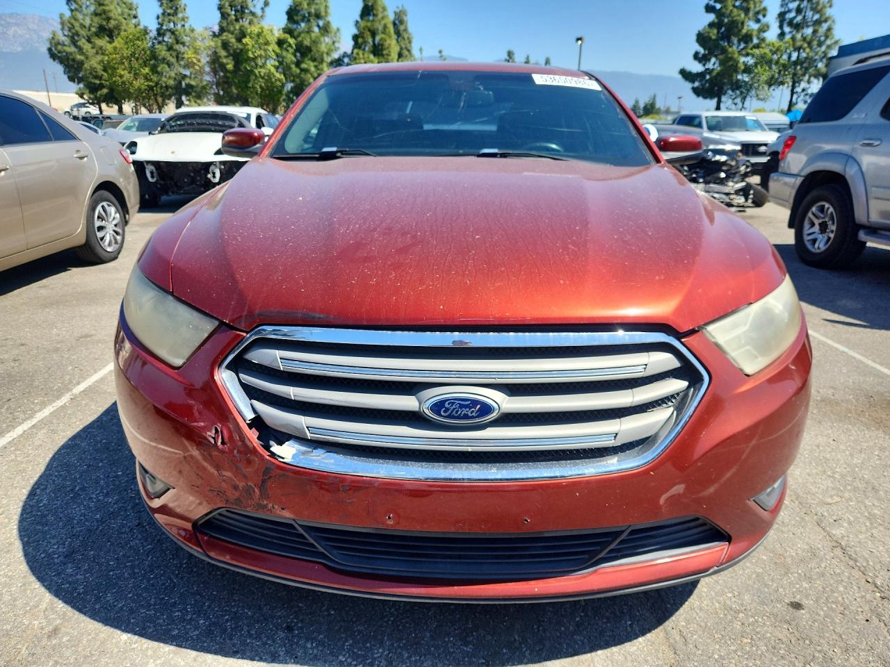 2014 Ford Taurus Sel Red vin: 1FAHP2E81EG126865