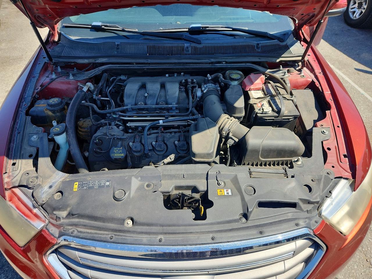 2014 Ford Taurus Sel Red vin: 1FAHP2E81EG126865