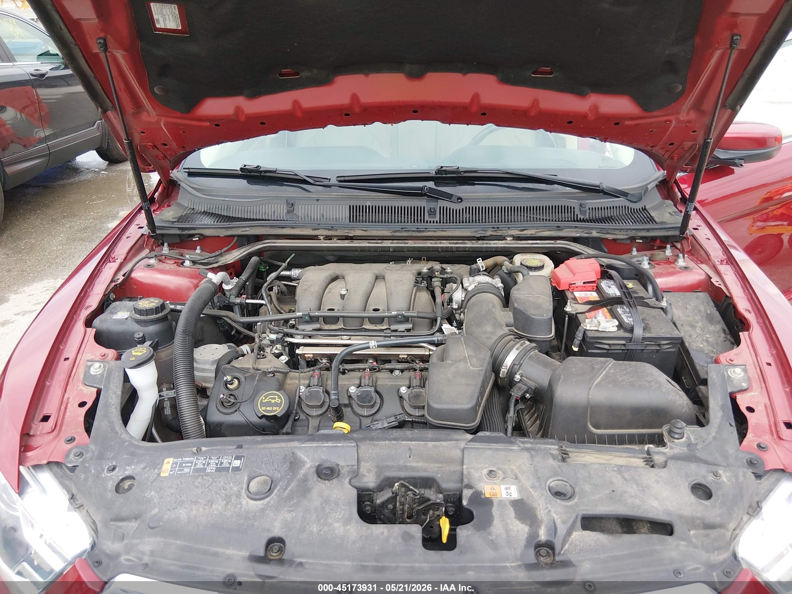 2015 Ford Taurus Sel Red vin: 1FAHP2E81FG164694