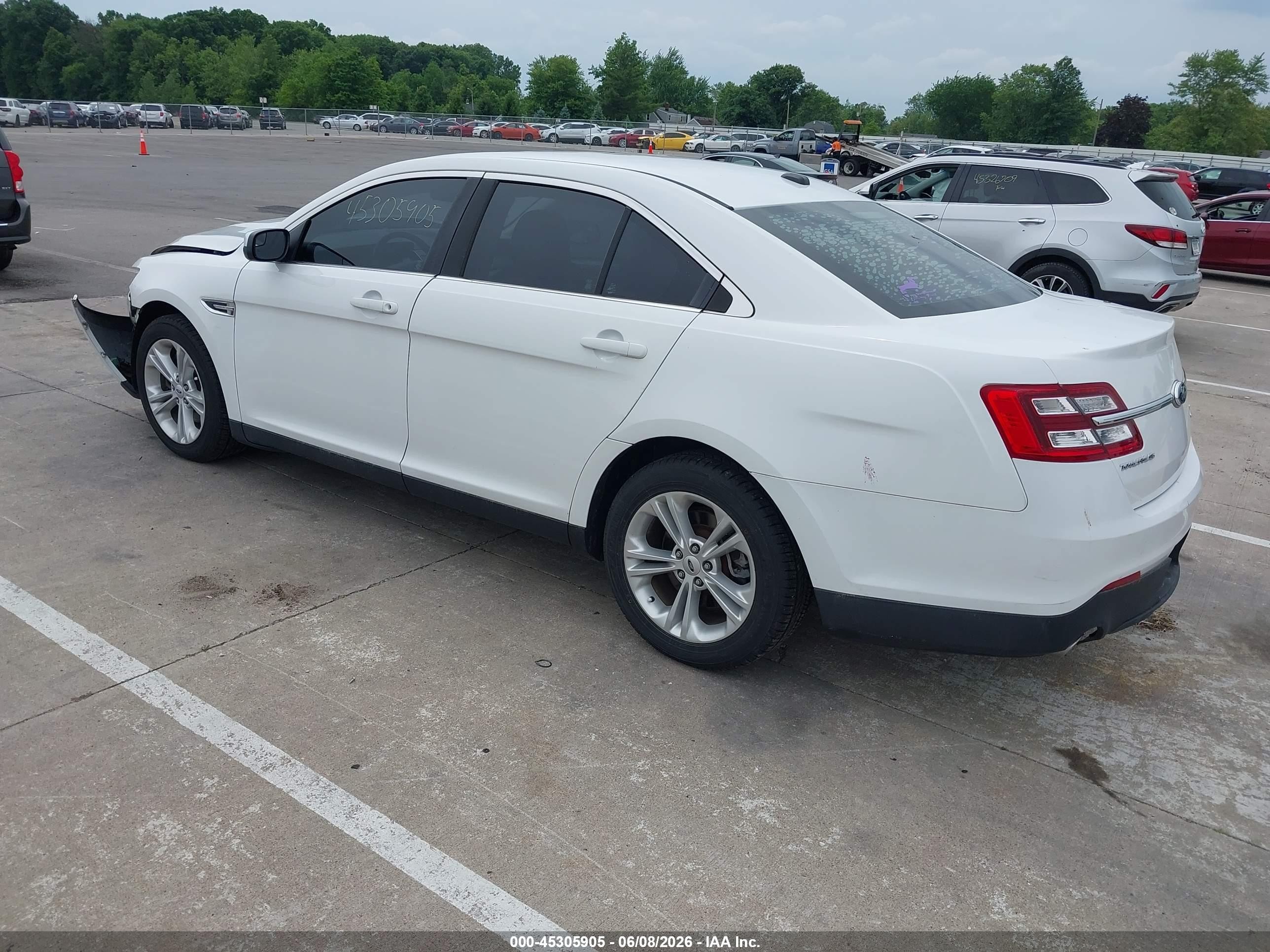 2013 Ford Taurus Sel White vin: 1FAHP2E82DG166757