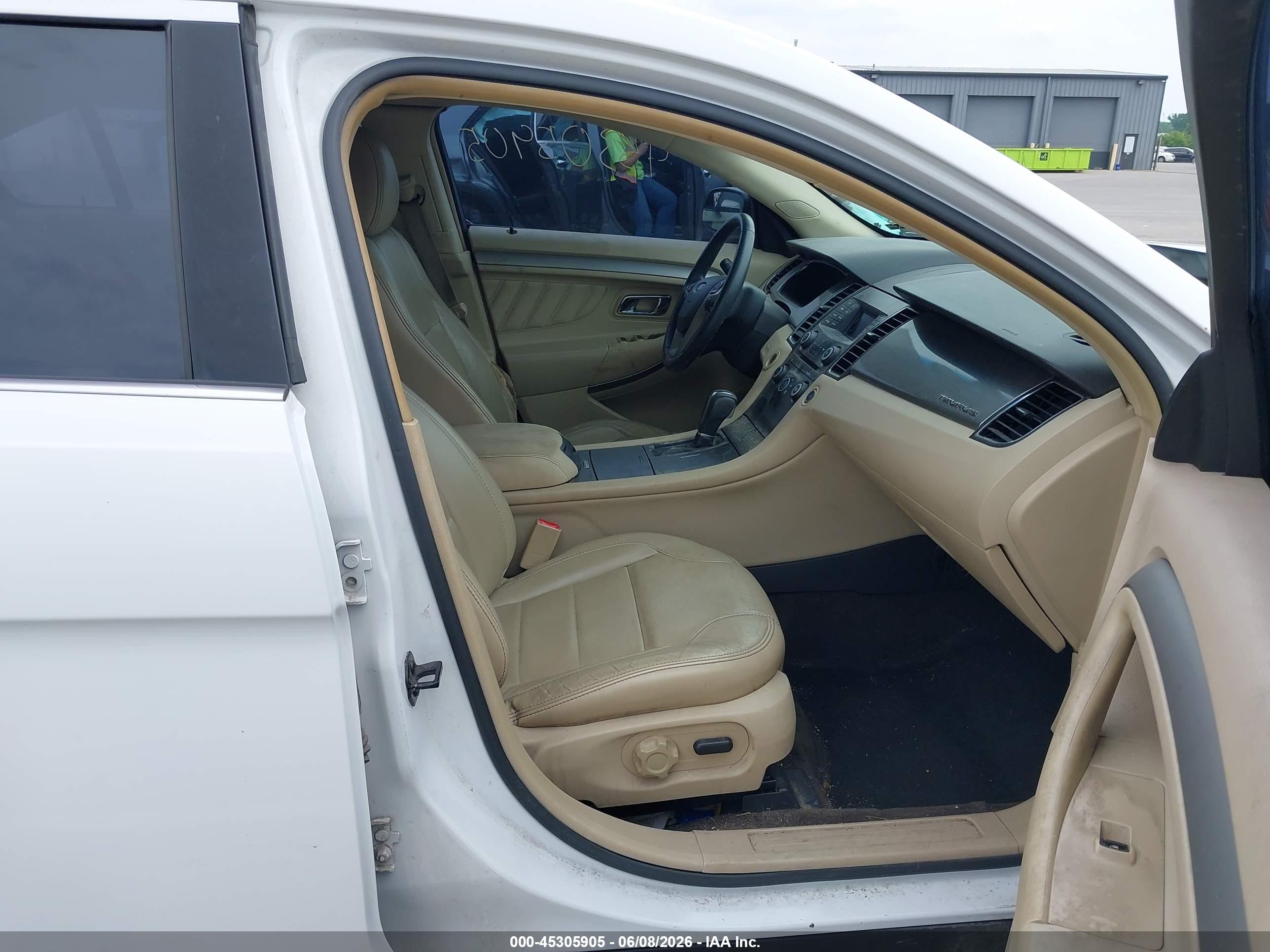 2013 Ford Taurus Sel White vin: 1FAHP2E82DG166757