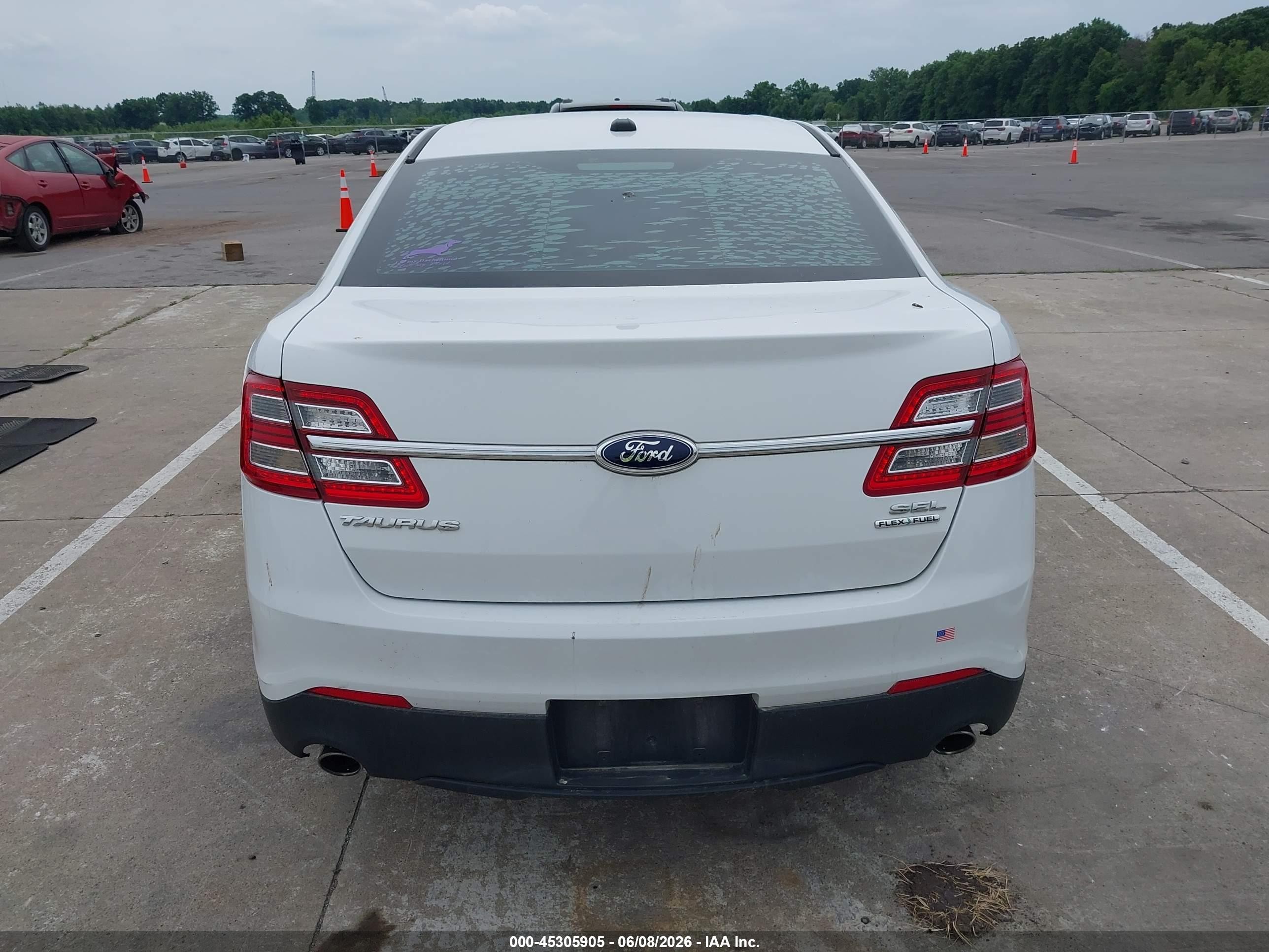 2013 Ford Taurus Sel White vin: 1FAHP2E82DG166757