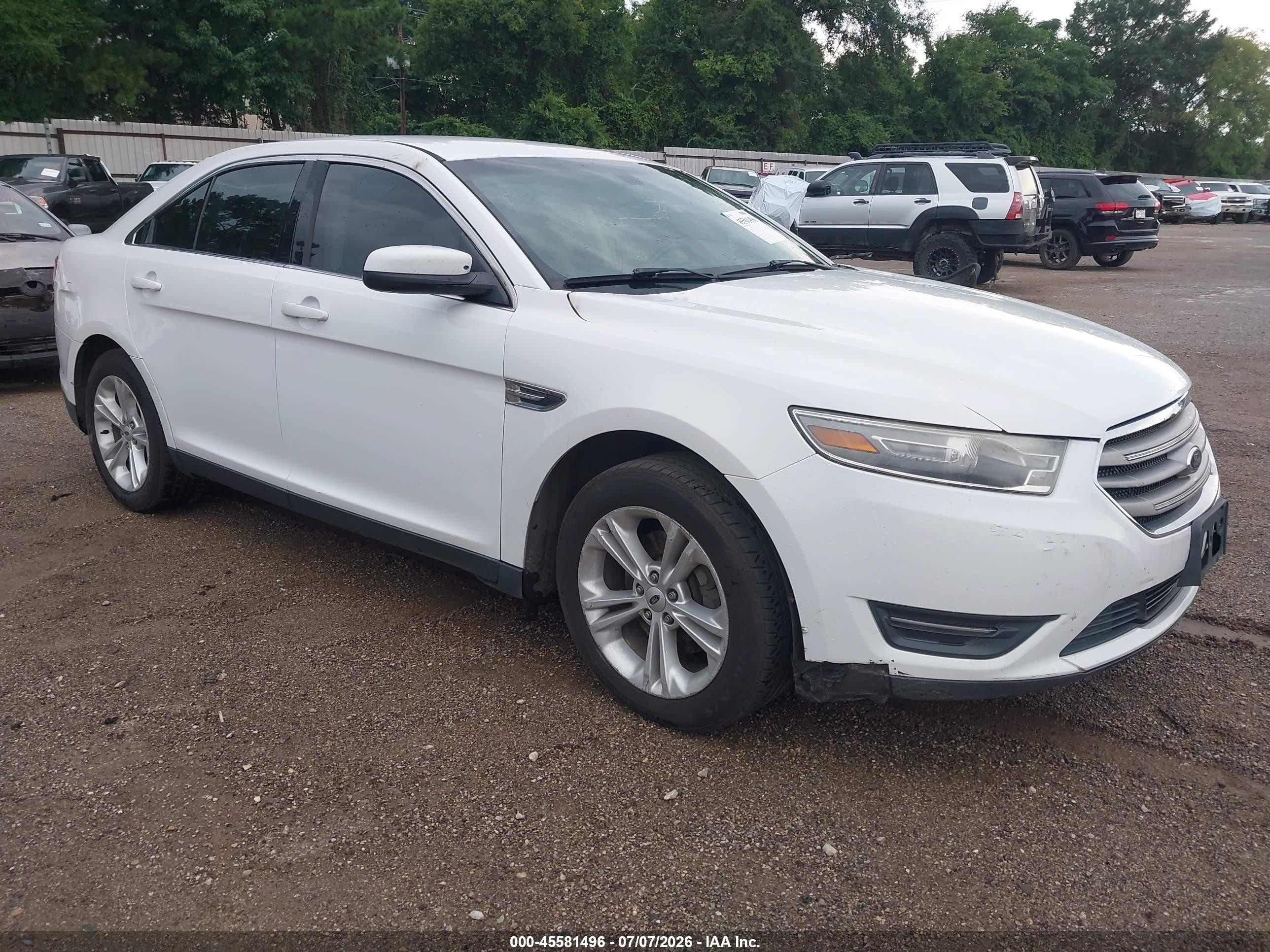 2013 Ford Taurus Sel White vin: 1FAHP2E82DG169285
