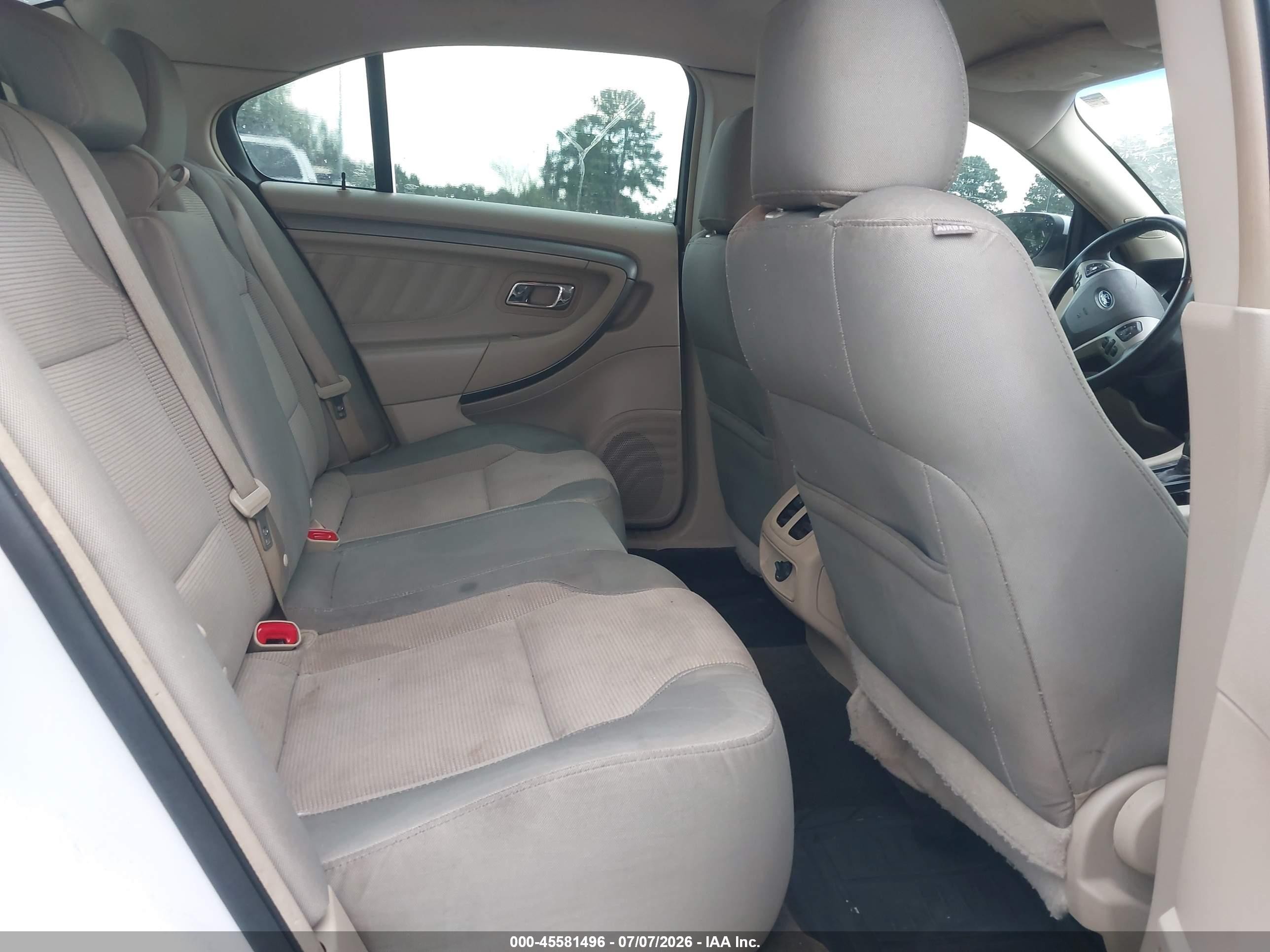 2013 Ford Taurus Sel White vin: 1FAHP2E82DG169285
