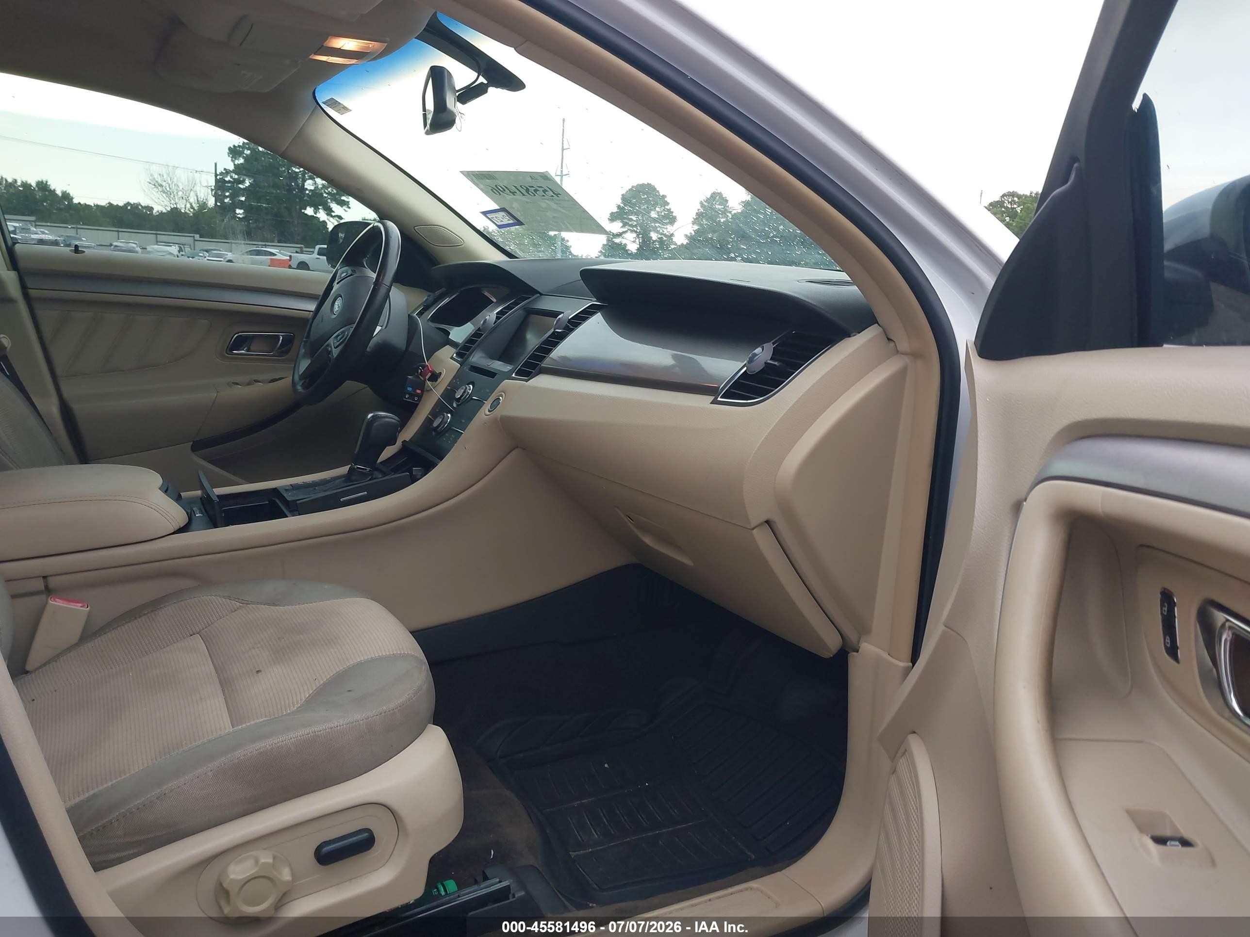 2013 Ford Taurus Sel White vin: 1FAHP2E82DG169285