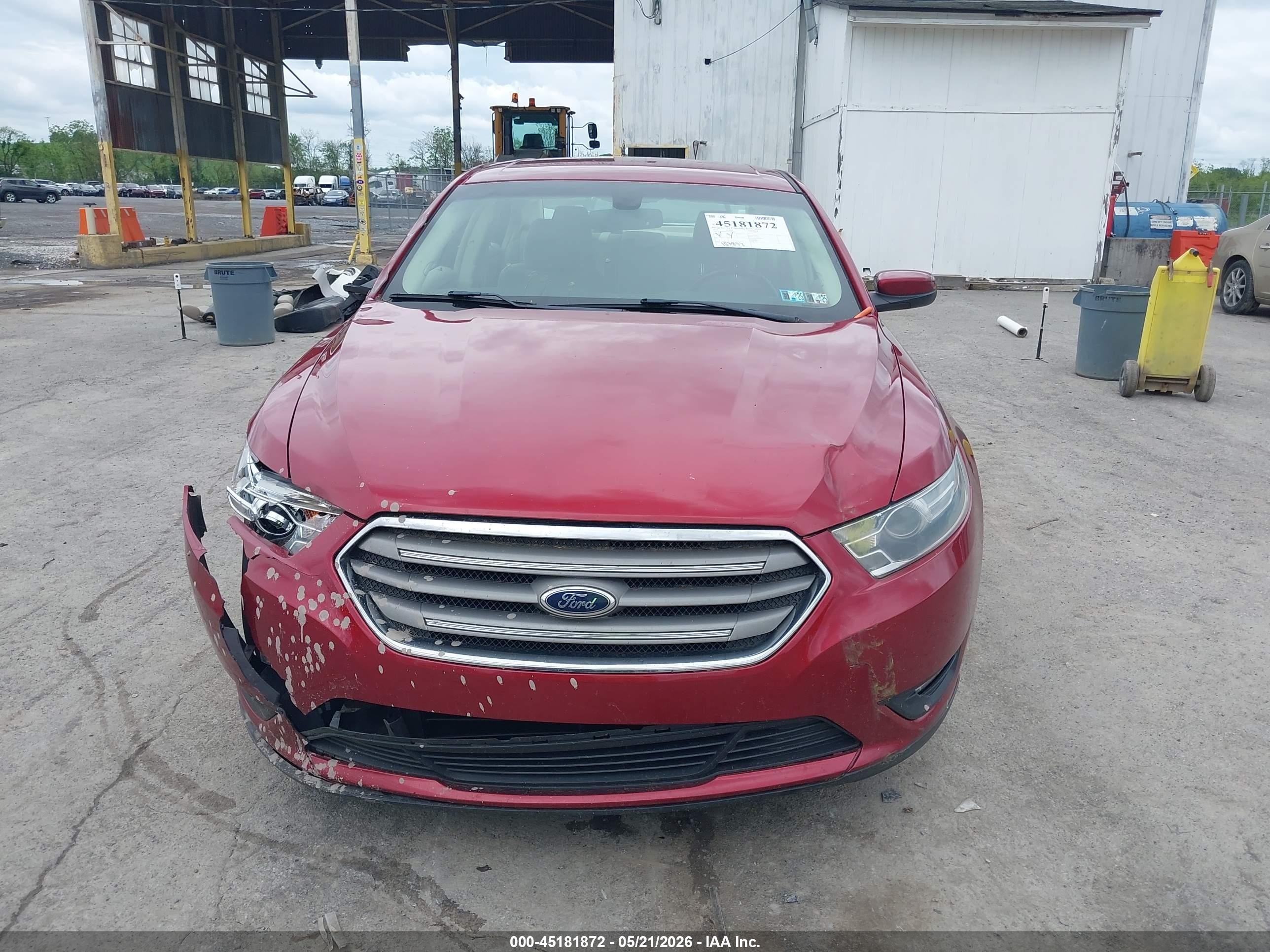 2013 Ford Taurus Sel Red vin: 1FAHP2E82DG190489