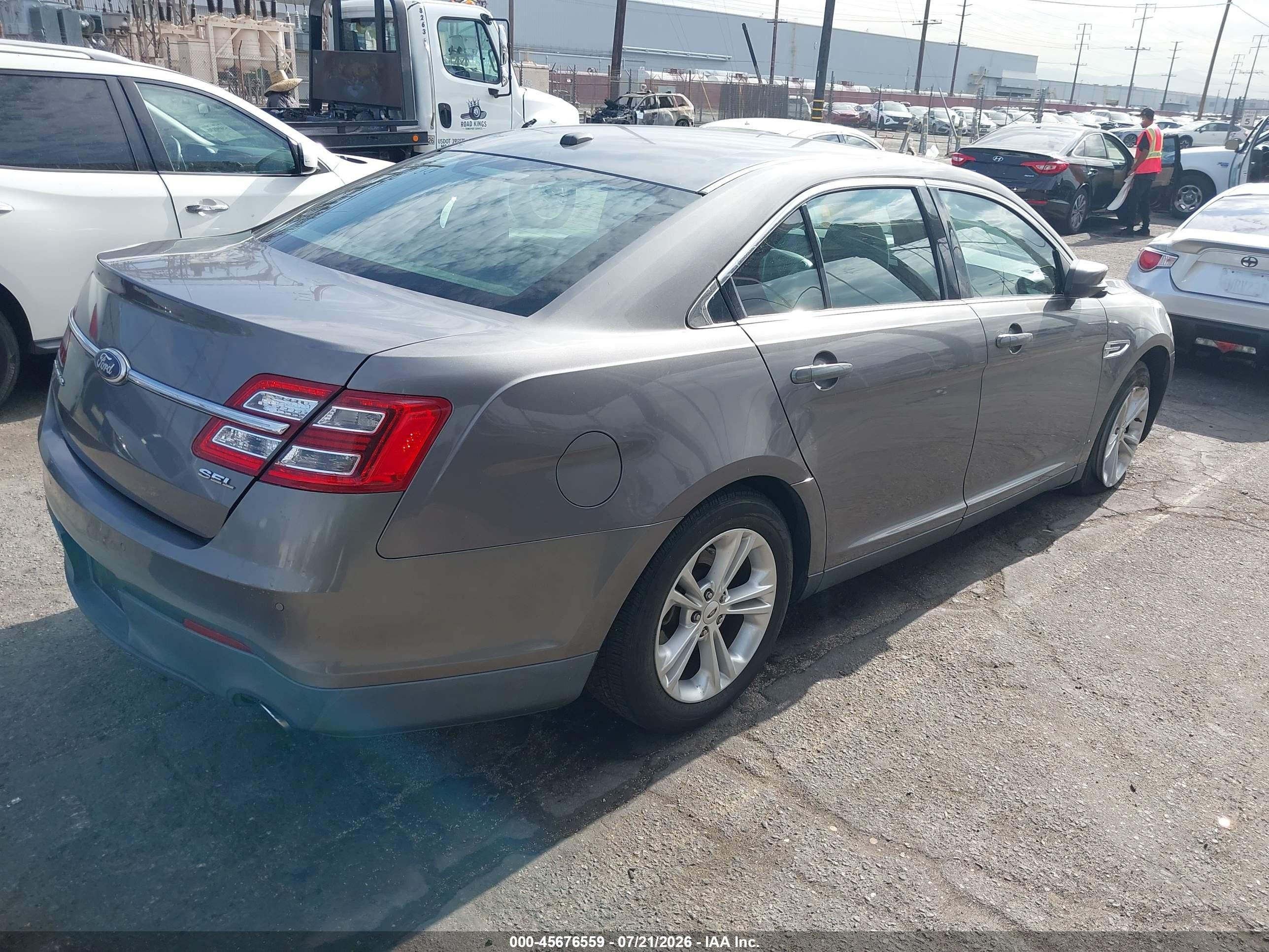 2013 Ford Taurus Sel Gray vin: 1FAHP2E82DG201670