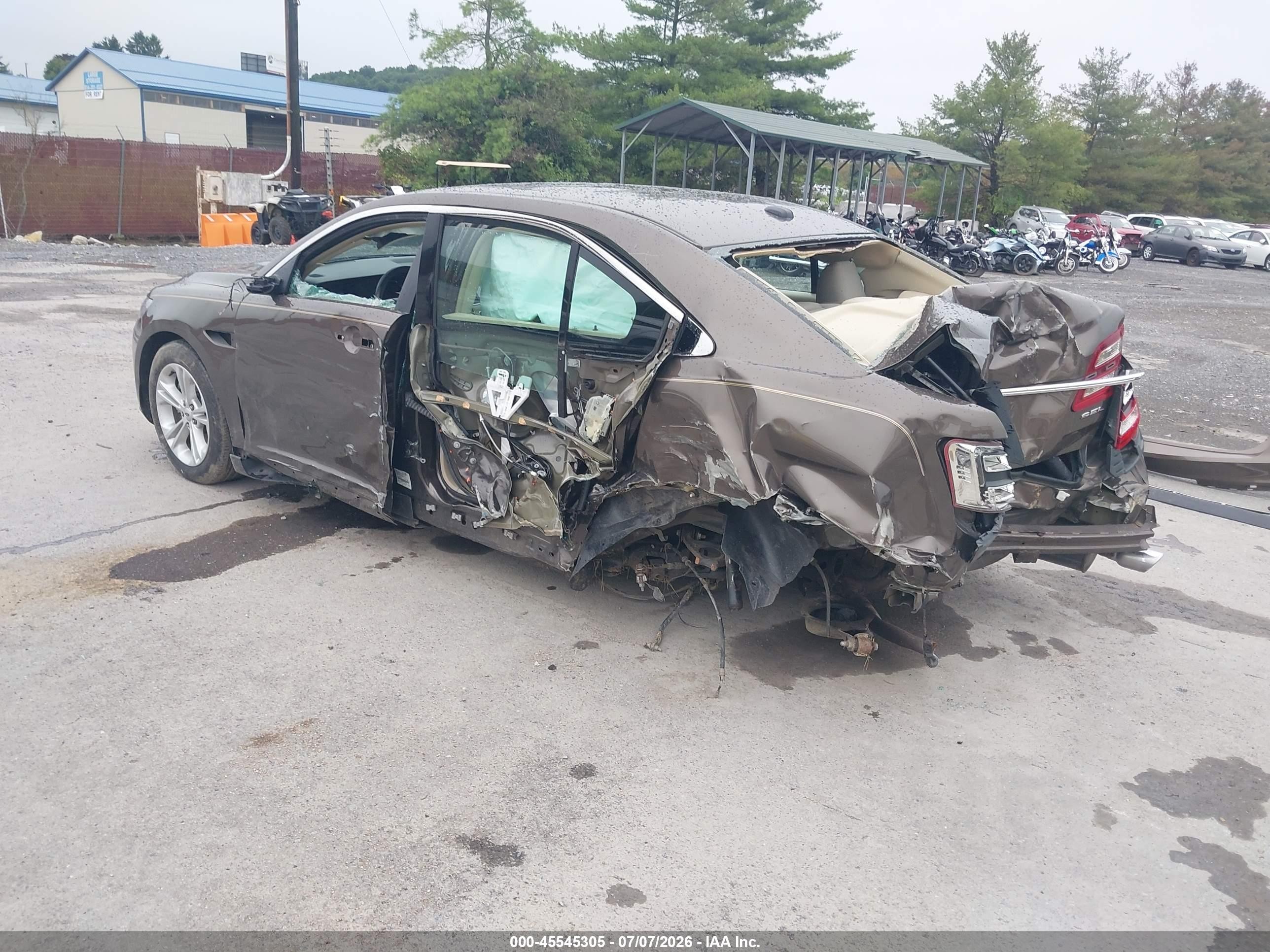 2015 Ford Taurus Sel Brown vin: 1FAHP2E82FG164686