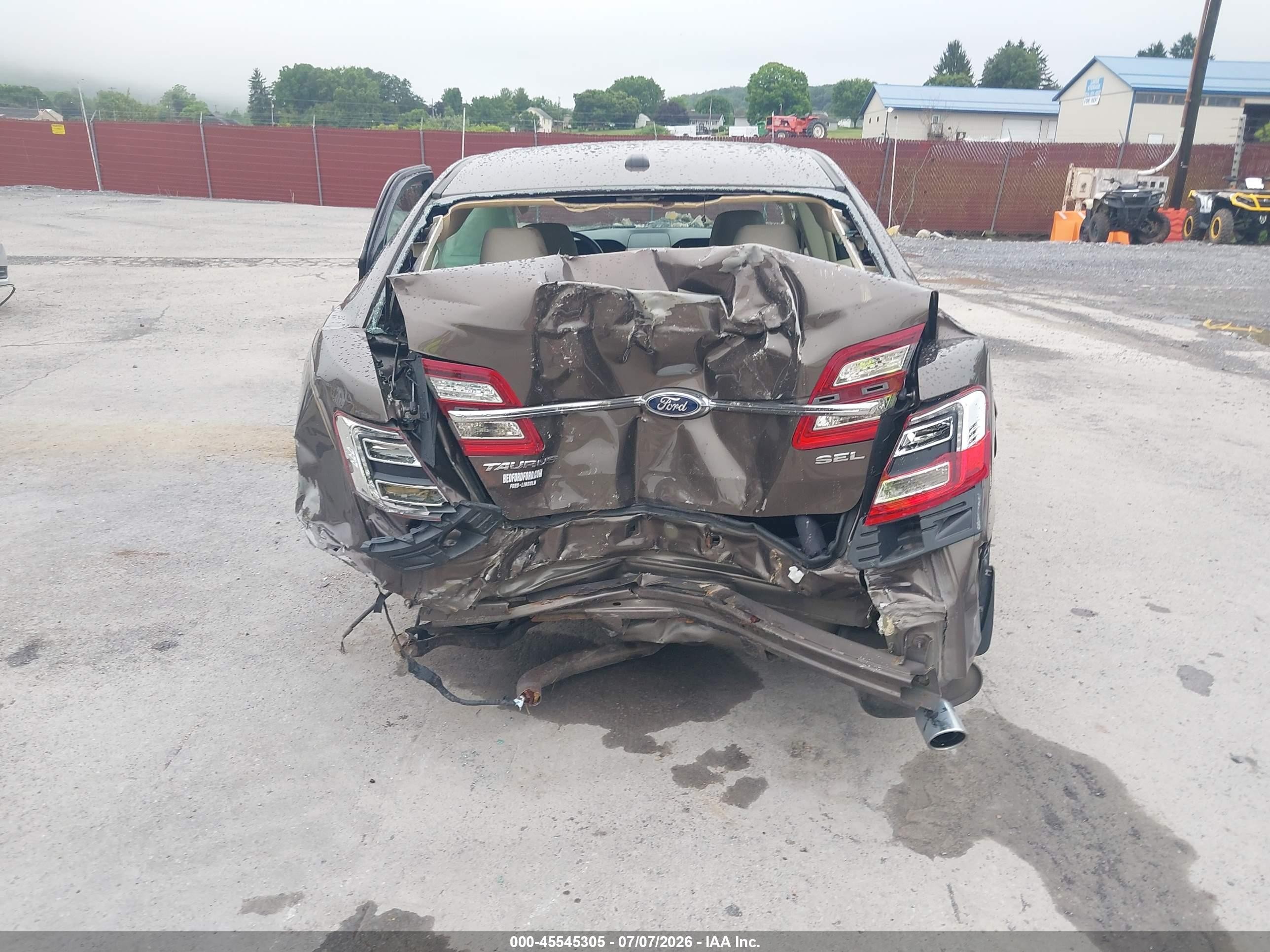 2015 Ford Taurus Sel Brown vin: 1FAHP2E82FG164686