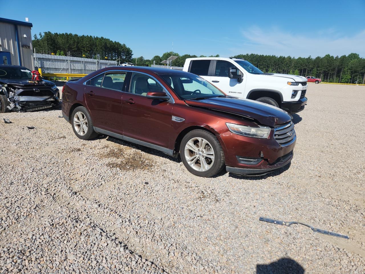 2015 Ford Taurus Sel Burgundy vin: 1FAHP2E82FG187949