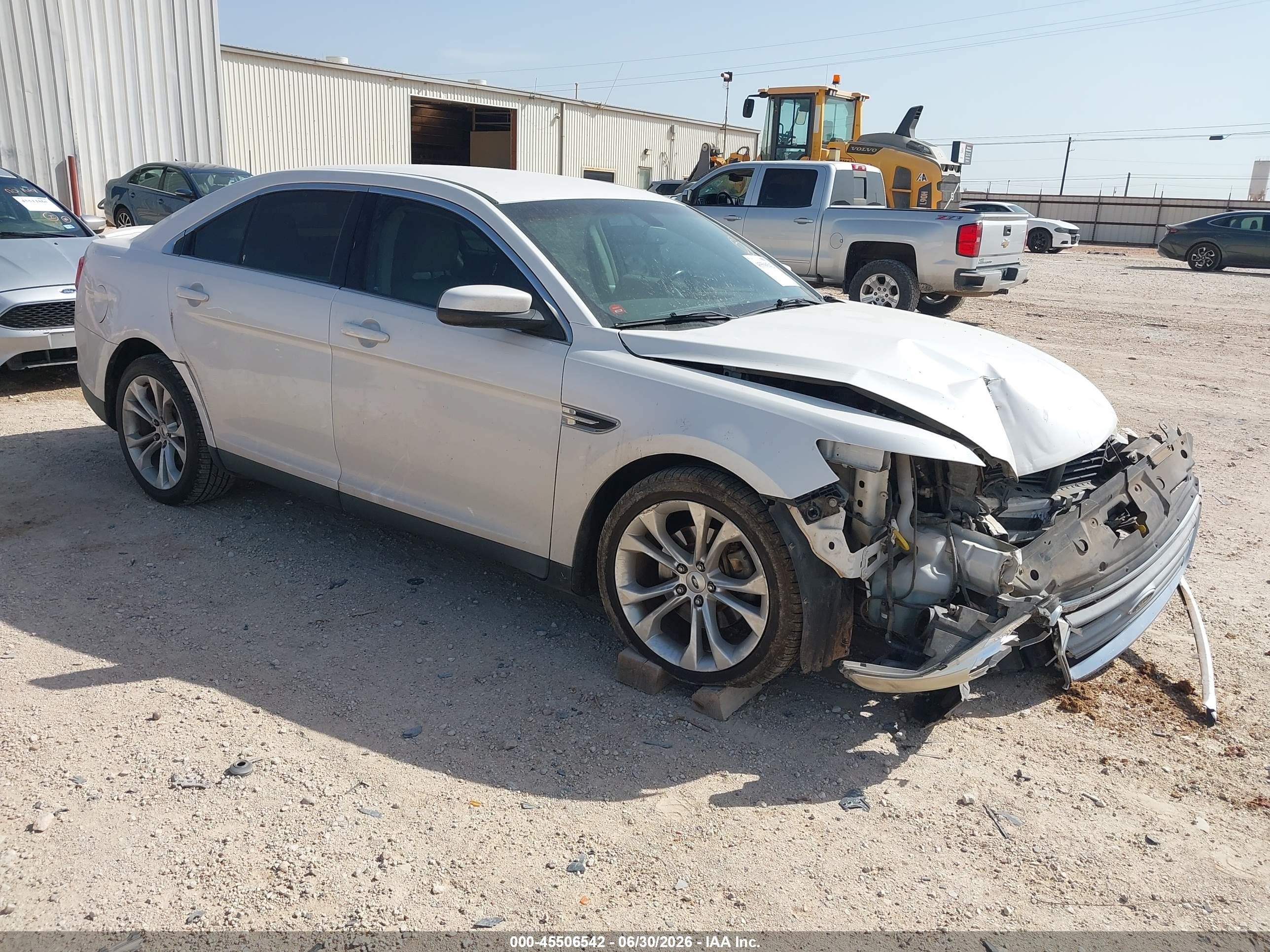 2013 Ford Taurus Sel White vin: 1FAHP2E83DG105126