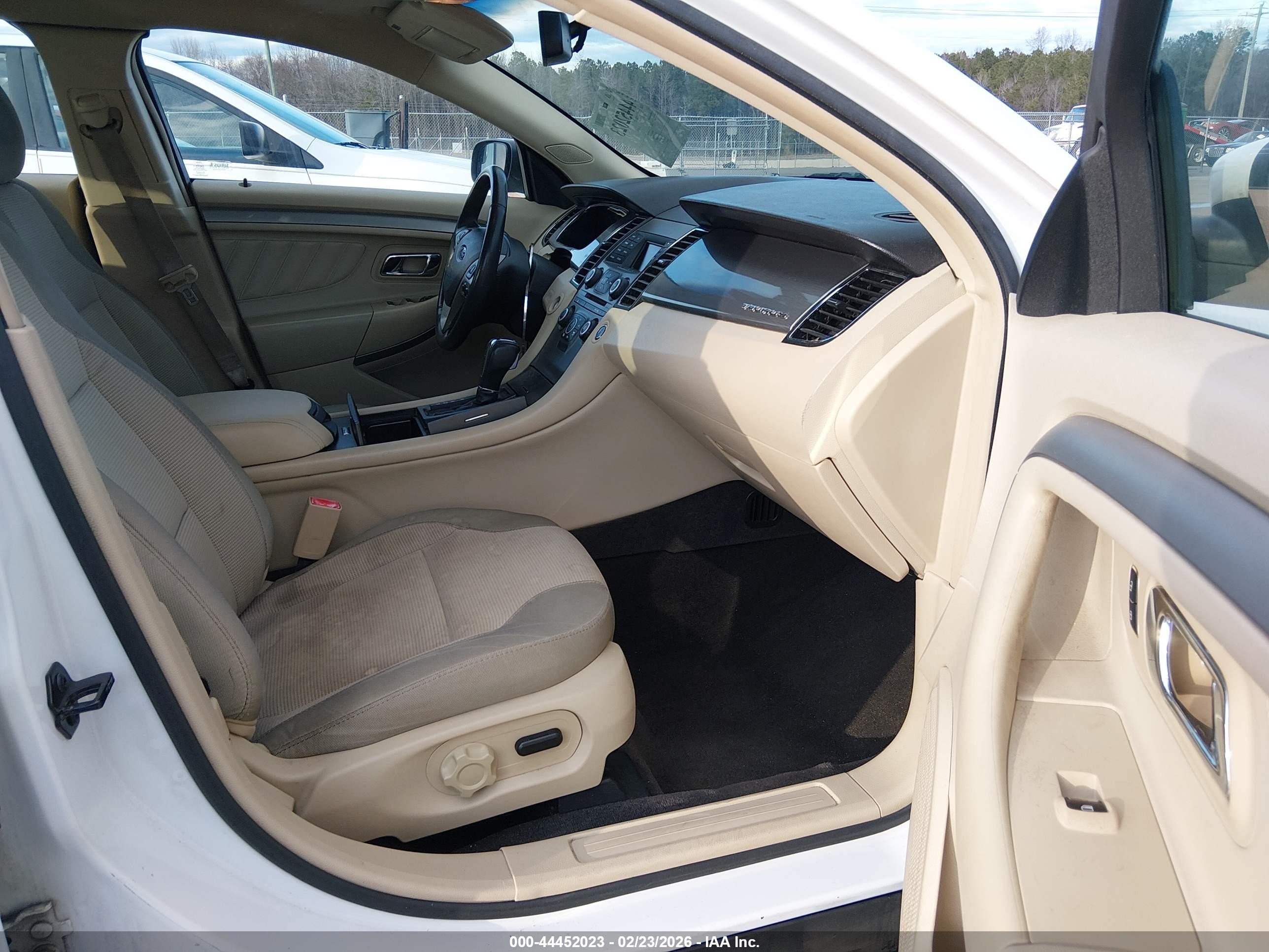 2013 Ford Taurus Sel White vin: 1FAHP2E83DG141513