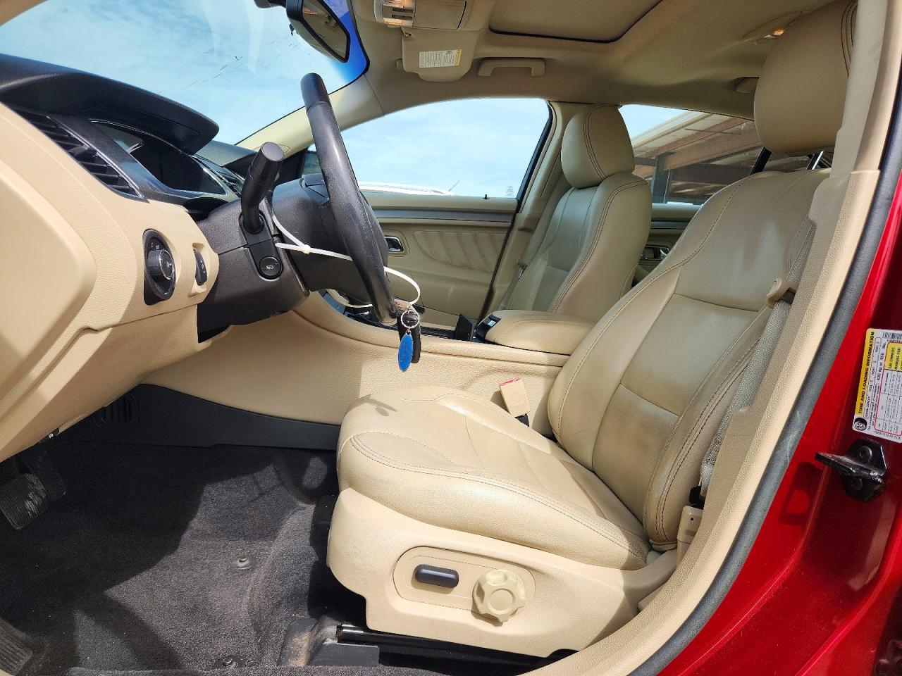 2013 Ford Taurus Sel Red vin: 1FAHP2E83DG147487