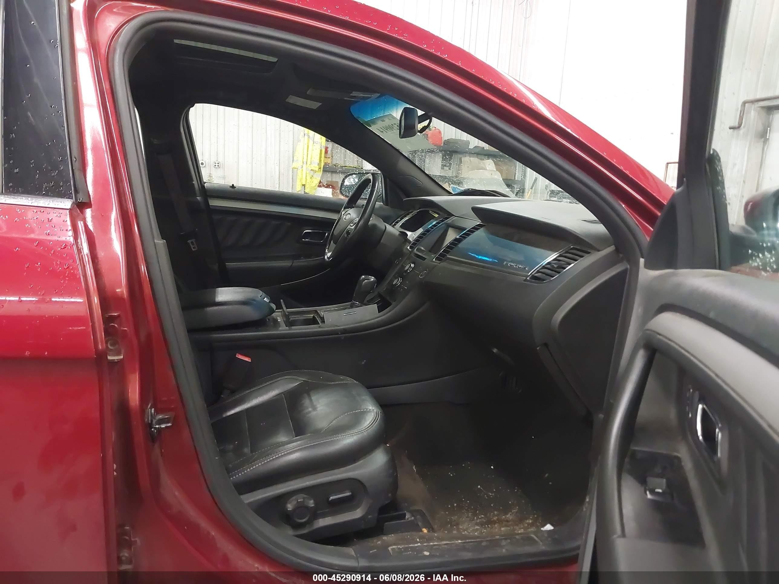 2013 Ford Taurus Sel Red vin: 1FAHP2E83DG166346