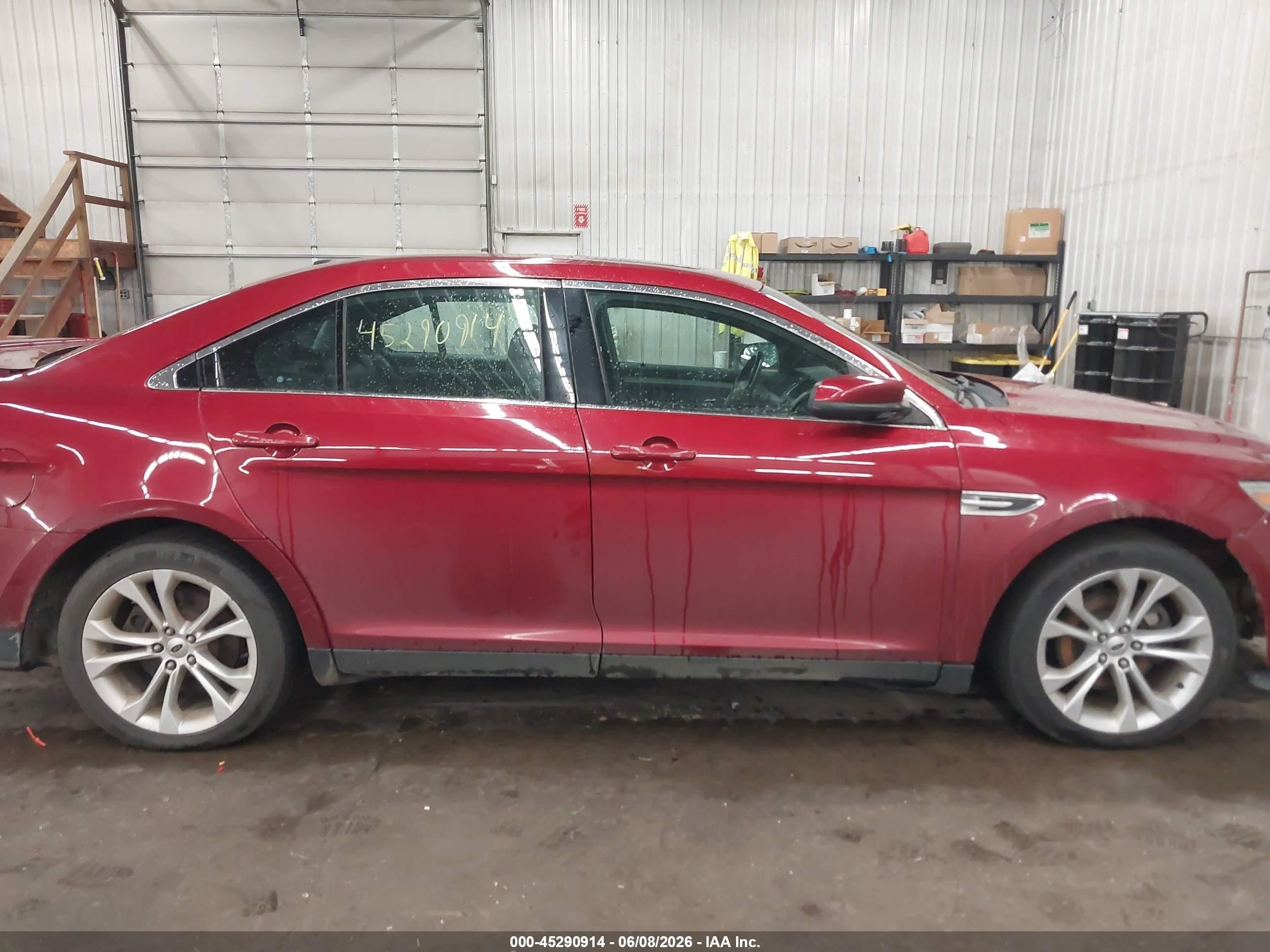 2013 Ford Taurus Sel Red vin: 1FAHP2E83DG166346