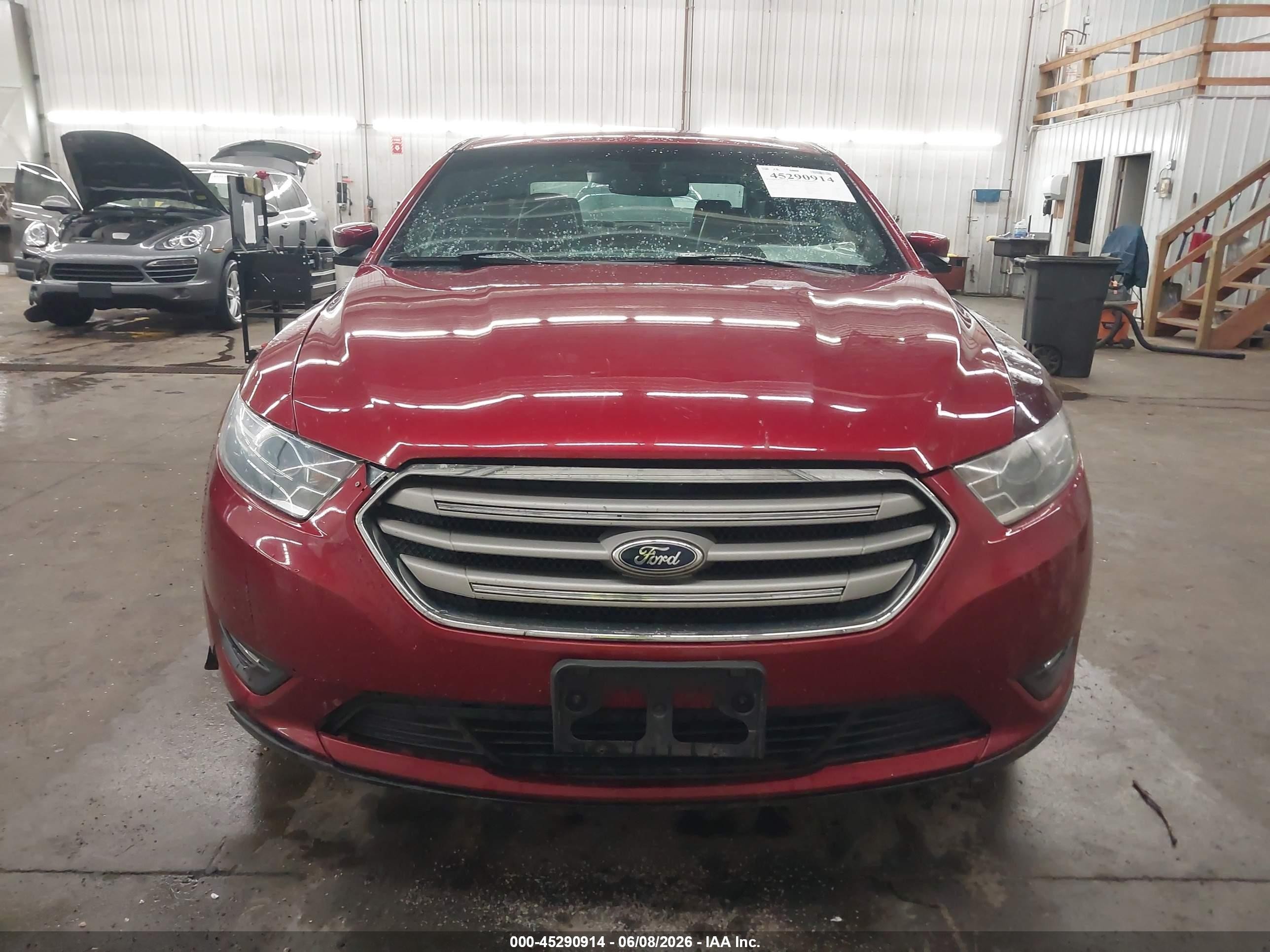 2013 Ford Taurus Sel Red vin: 1FAHP2E83DG166346