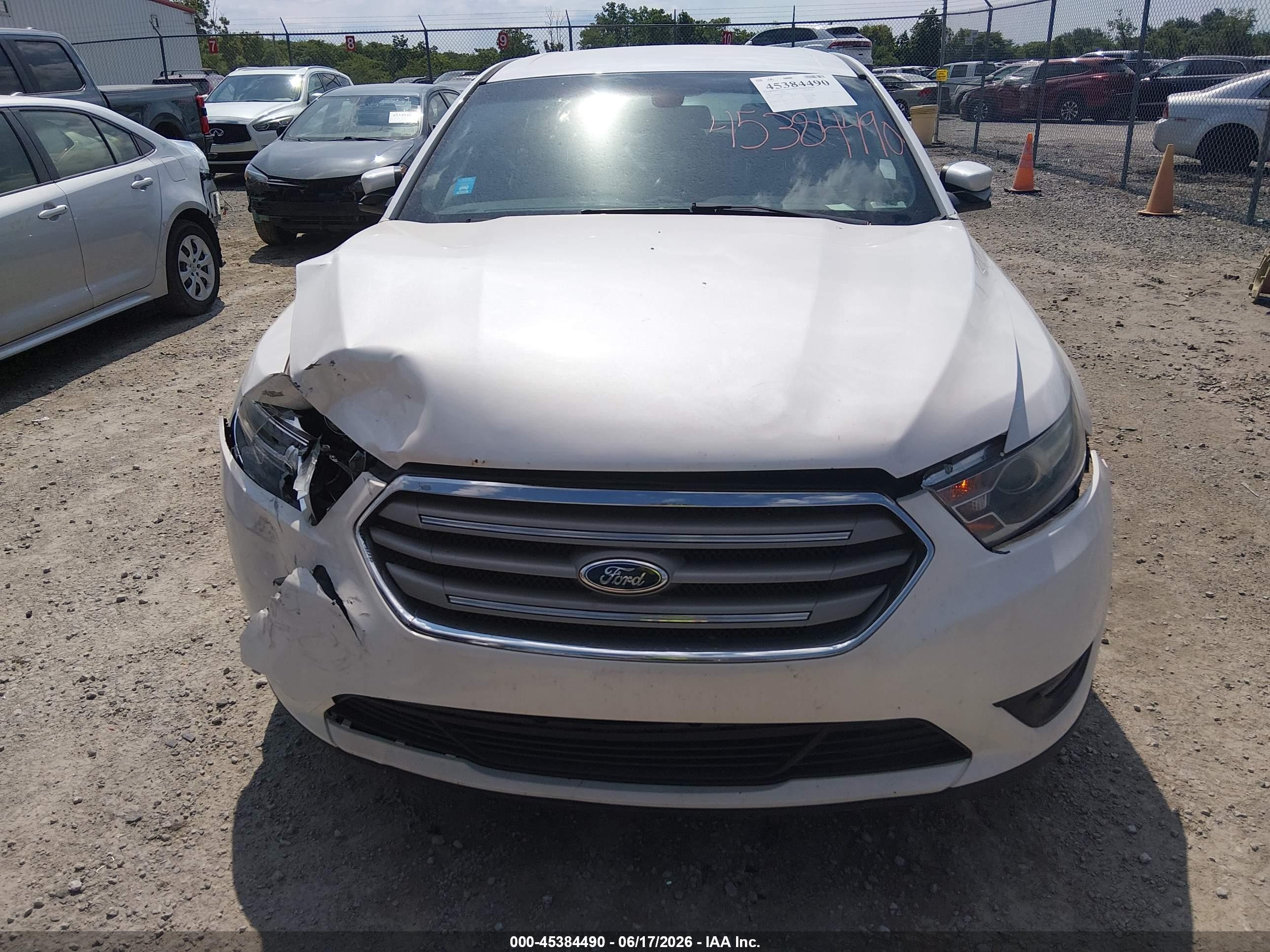 2013 Ford Taurus Sel White vin: 1FAHP2E83DG171790