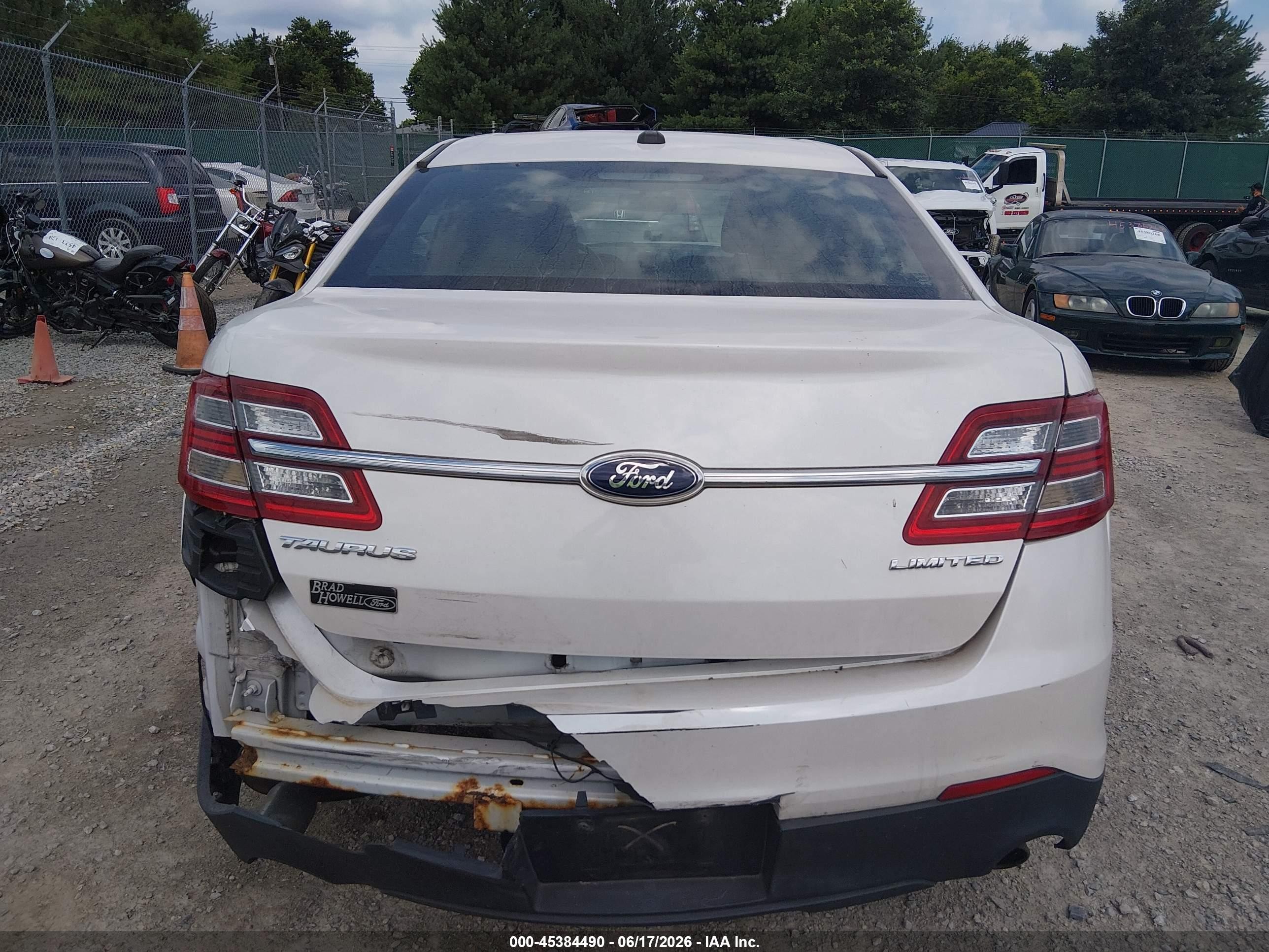 2013 Ford Taurus Sel White vin: 1FAHP2E83DG171790