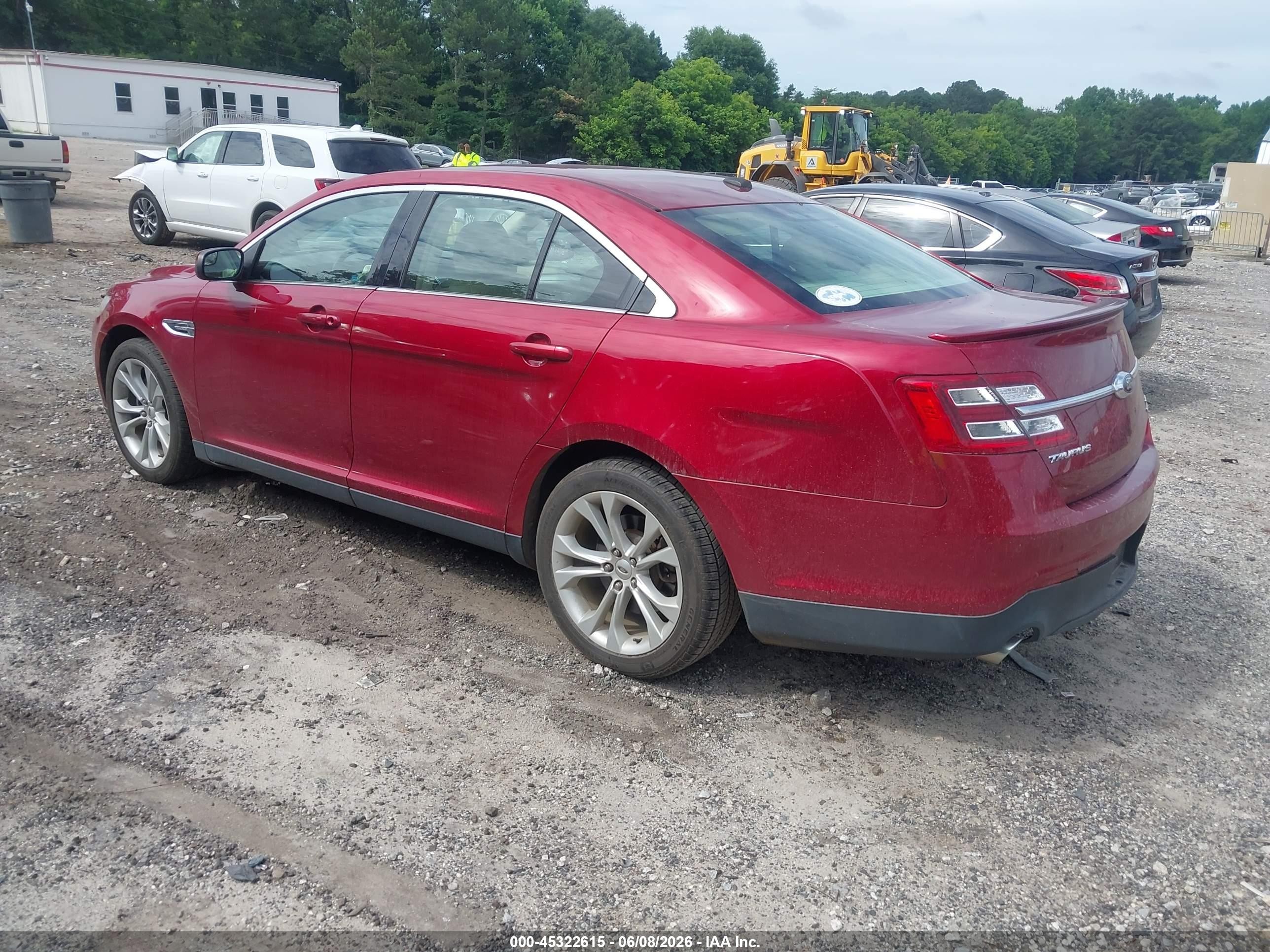 2013 Ford Taurus Sel Red vin: 1FAHP2E83DG179789