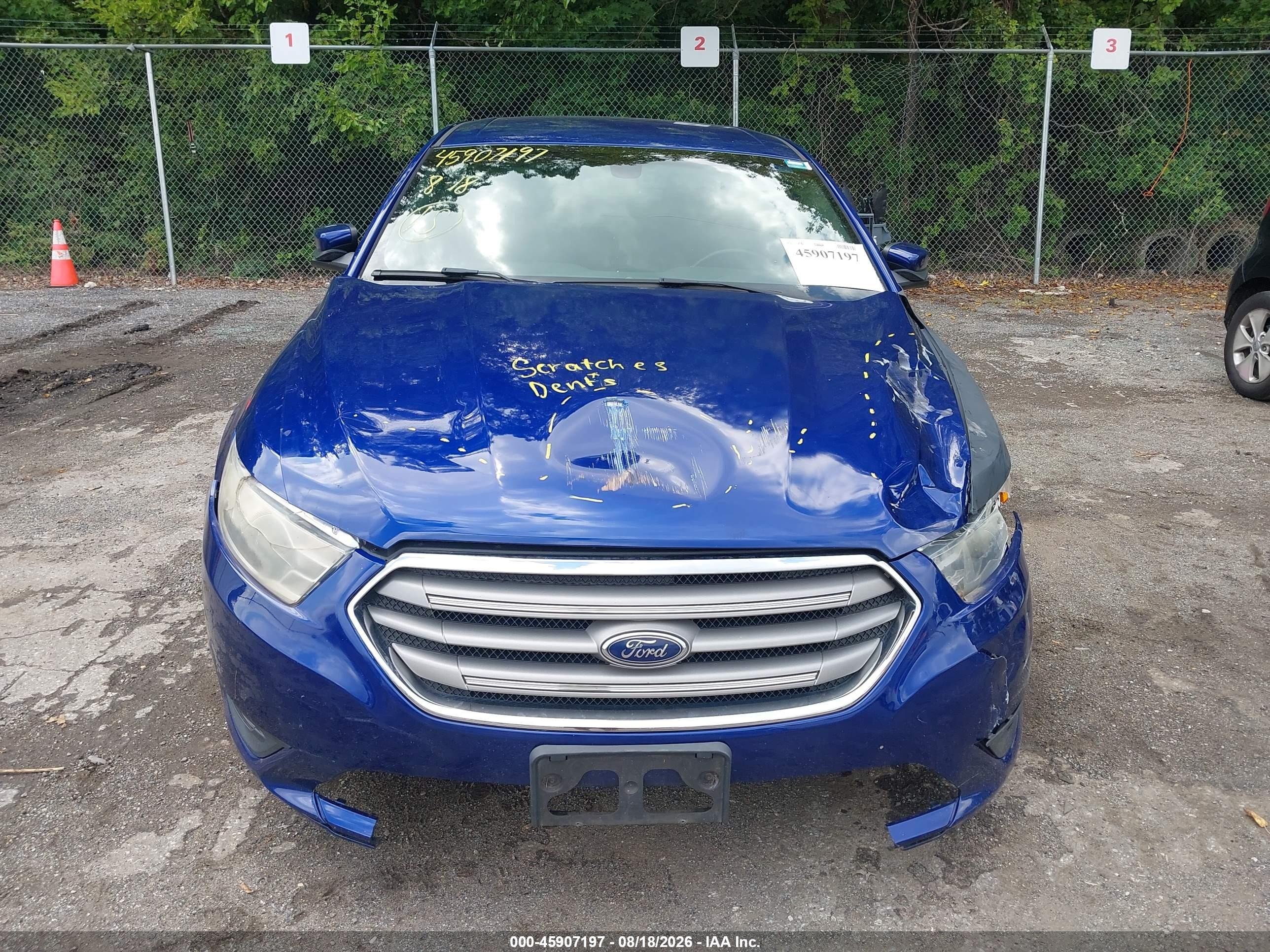 2014 Ford Taurus Sel Blue vin: 1FAHP2E83EG108125