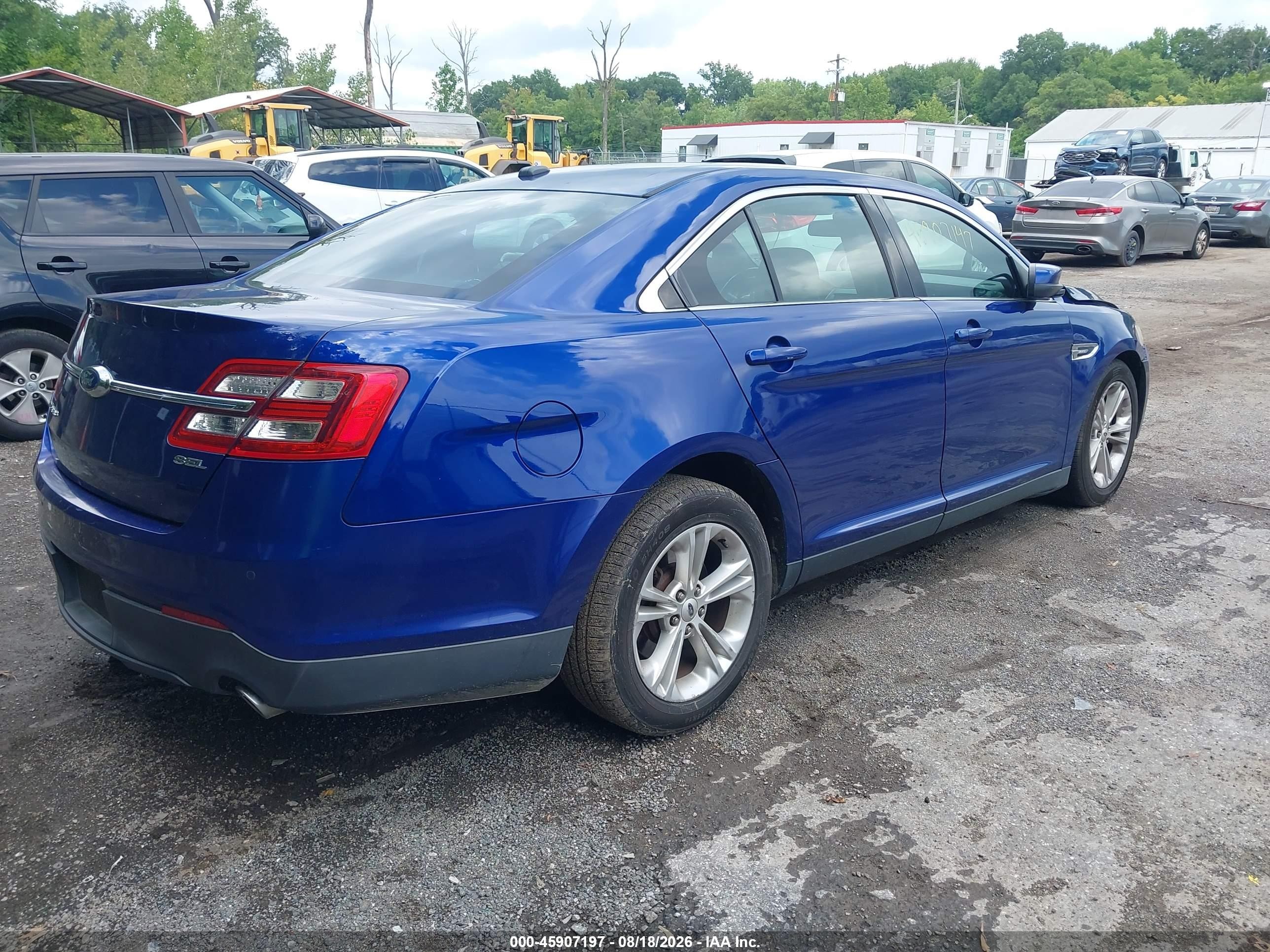 2014 Ford Taurus Sel Blue vin: 1FAHP2E83EG108125