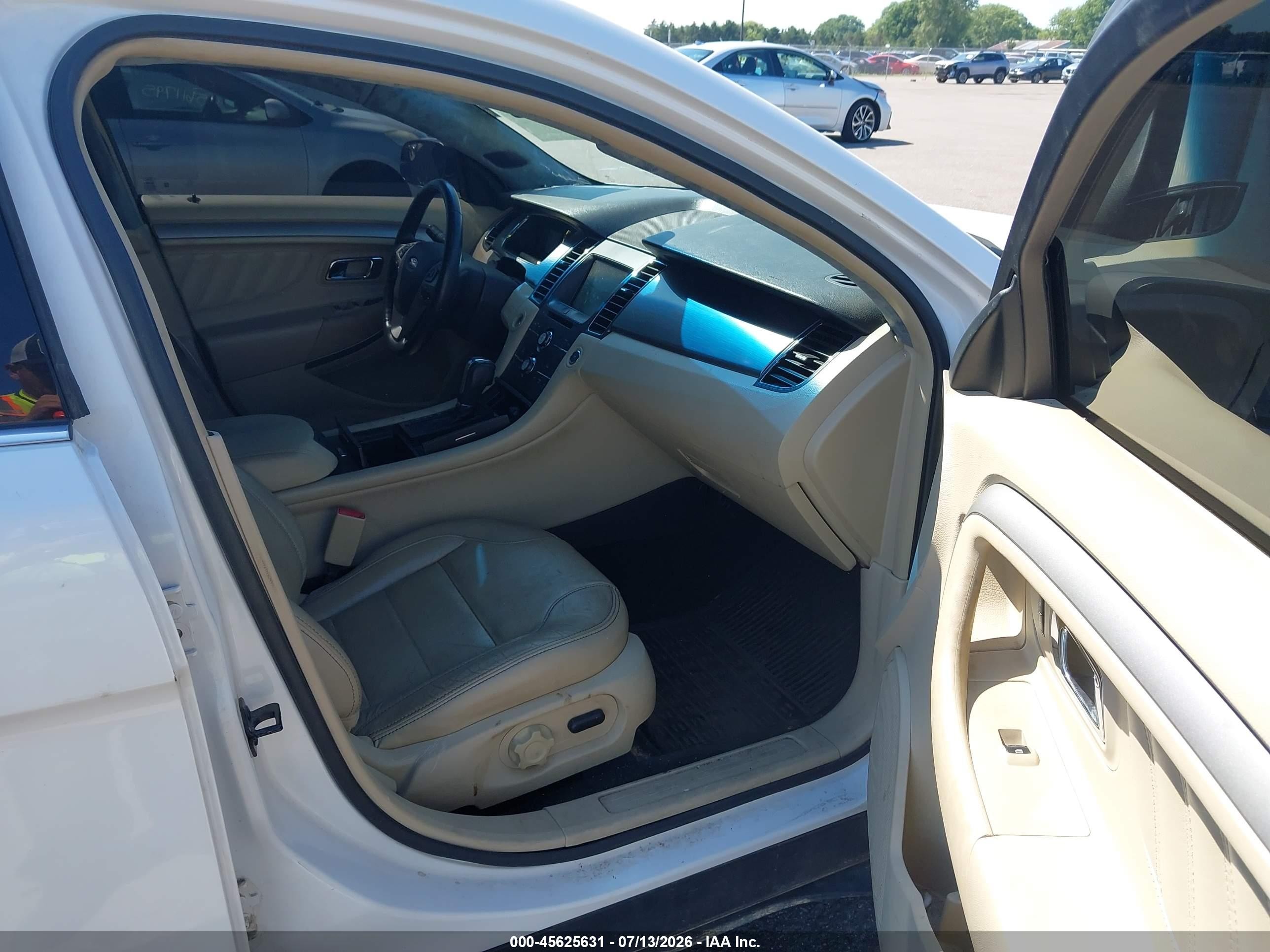 2014 Ford Taurus Sel White vin: 1FAHP2E83EG141125