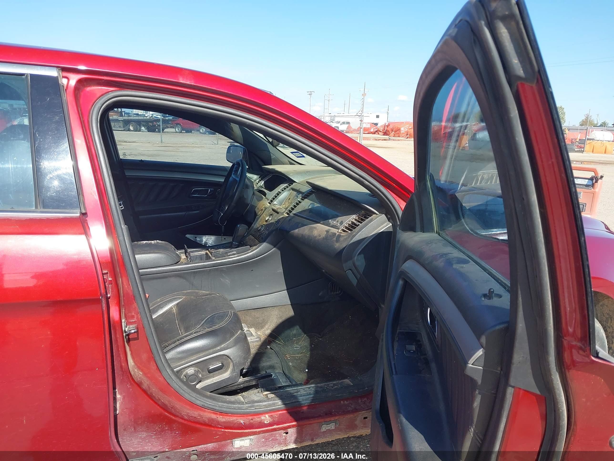 2014 Ford Taurus Sel Red vin: 1FAHP2E83EG164470
