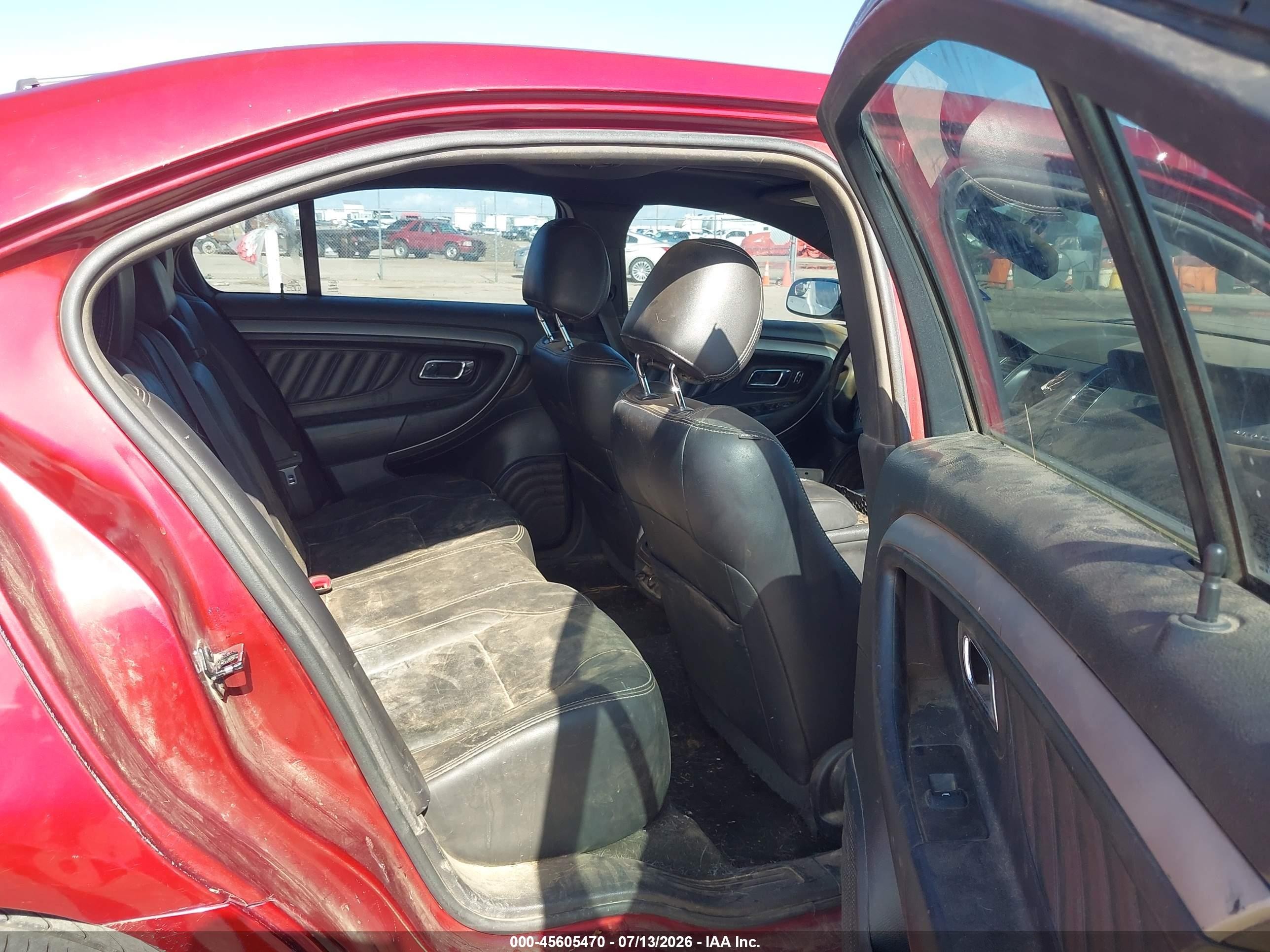 2014 Ford Taurus Sel Red vin: 1FAHP2E83EG164470