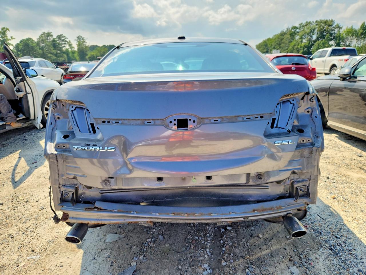 2014 Ford Taurus Sel Gray vin: 1FAHP2E83EG165411