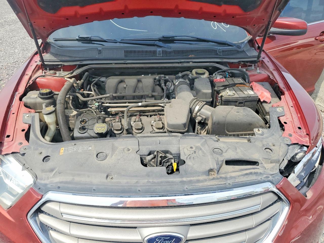 2014 Ford Taurus Sel Red vin: 1FAHP2E83EG169815
