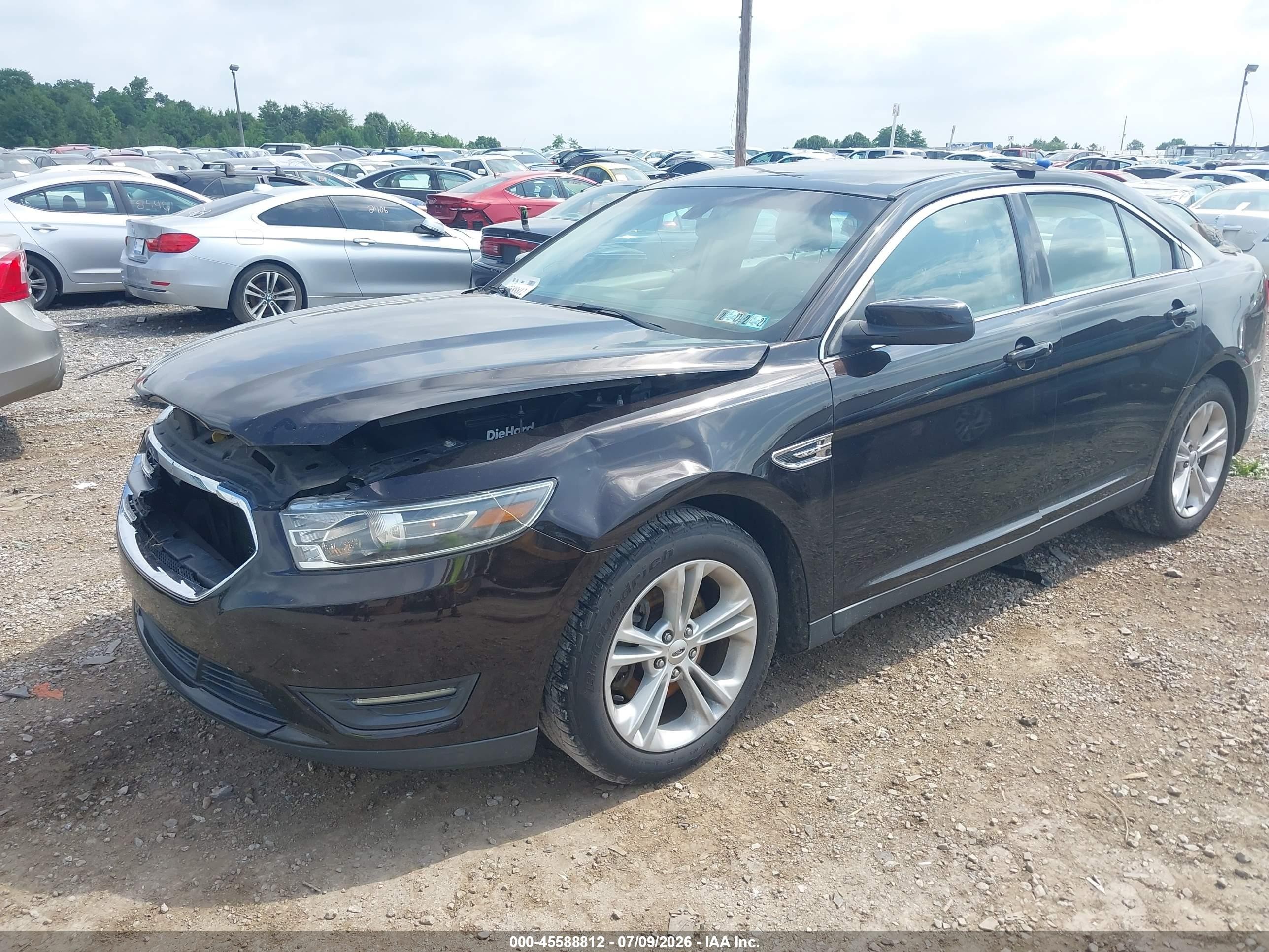2014 Ford Taurus Sel Черный vin: 1FAHP2E83EG170852
