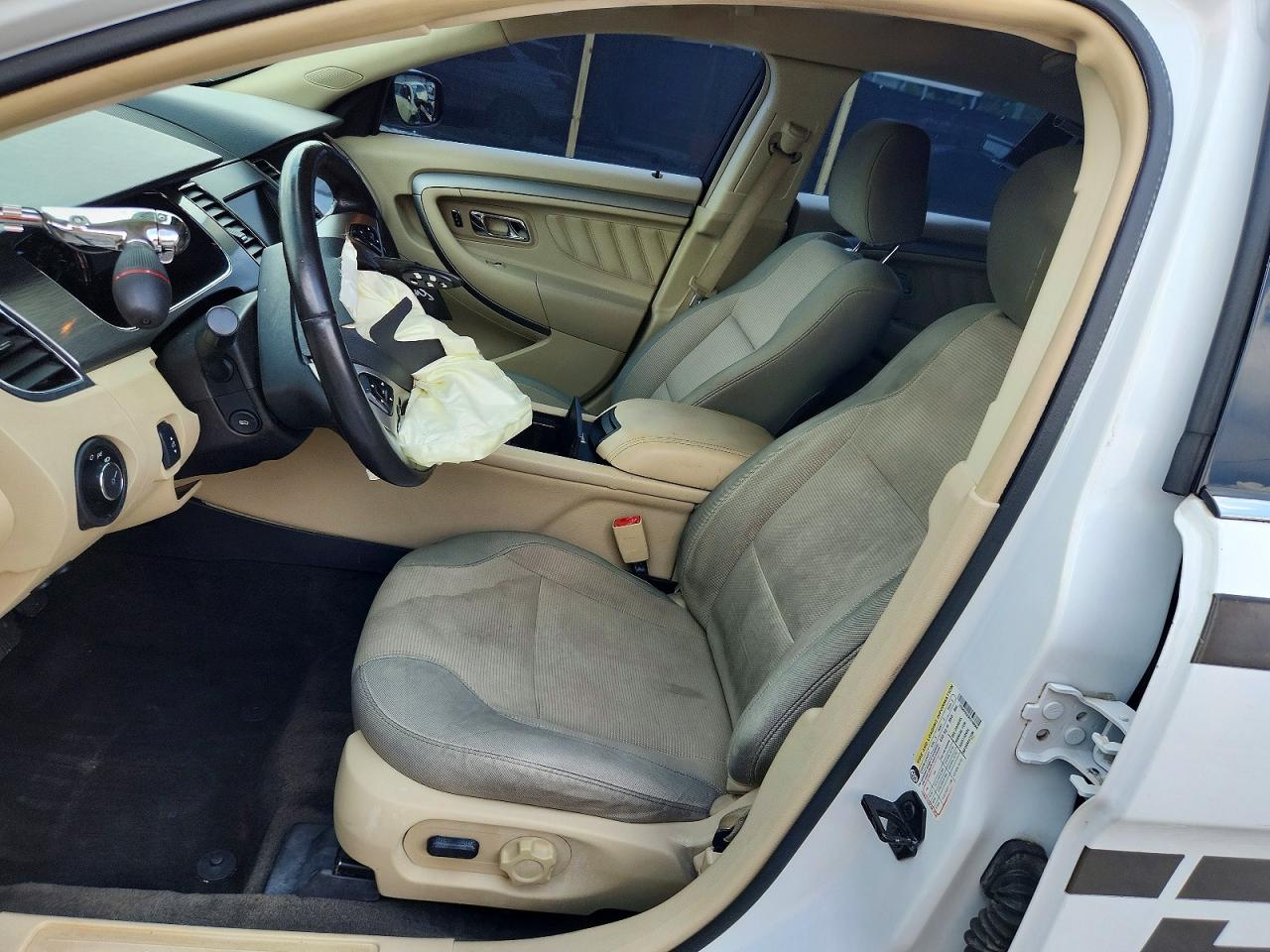 2015 Ford Taurus Sel White vin: 1FAHP2E83FG106666